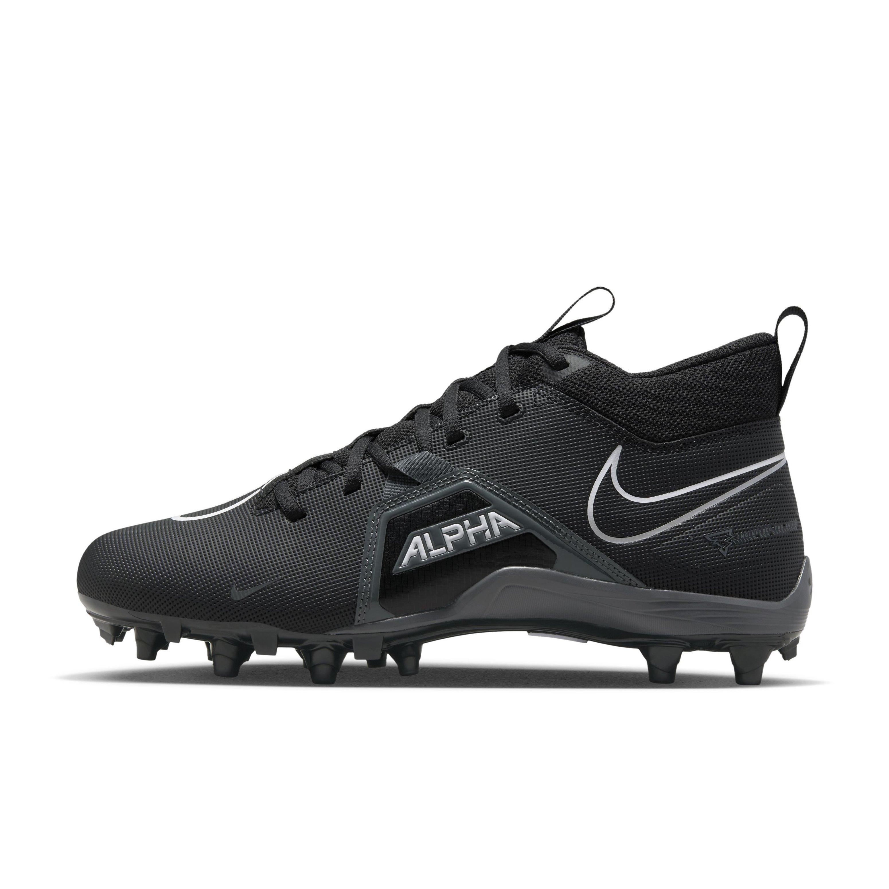 Nike Men’s Alpha Menace Pro 3 Football Cleats - Black Iron Gray - Size 12 Nike Alpha Menace Elite 3 Black Iron Grey for Sale  main image 2