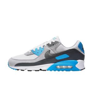 Nike Air Max 90 "Platinum Tint/Blue Lightning/Wolf Grey/Iron Grey" Men's Shoe