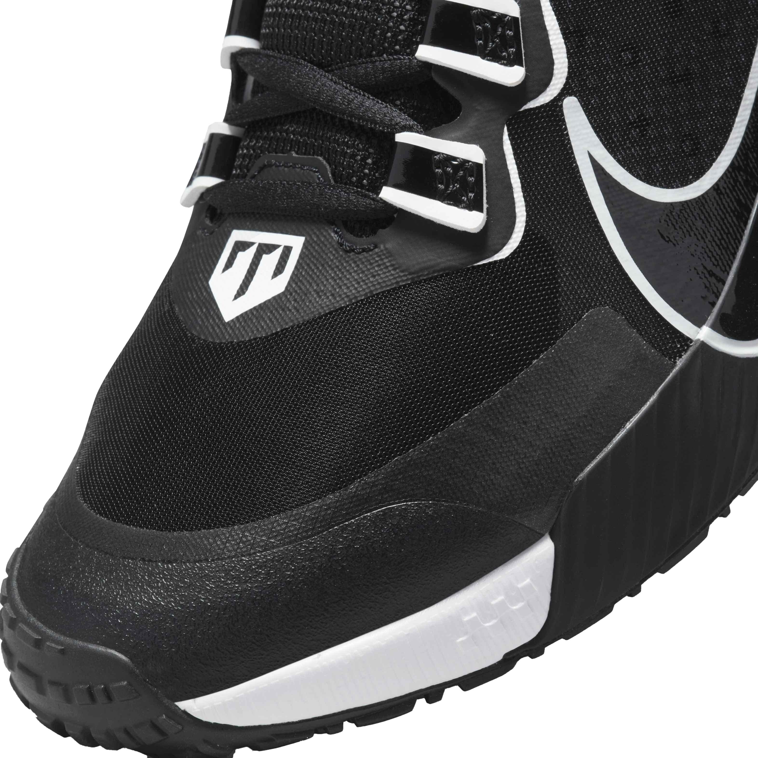 Nike Men's Force Zoom Trout 8 Turf Baseball Trainer, Size 6.5, Black/Grey