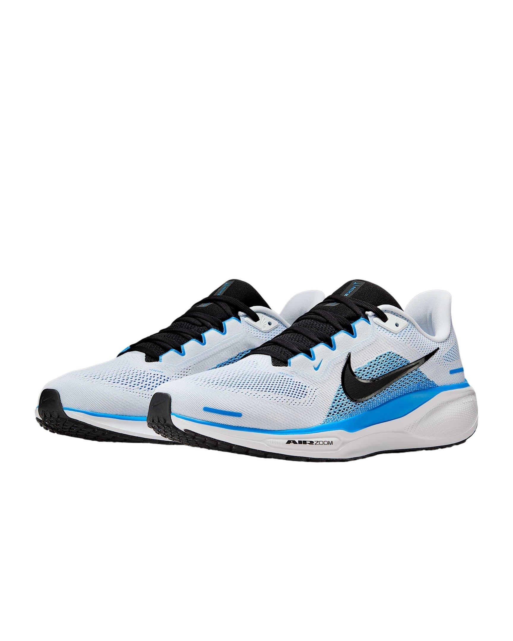 Nike Pegasus 41 "White/Blue Hero/Black" Men's Running Shoe - WHITE/BLUE/BLACK Thumbnail View 3