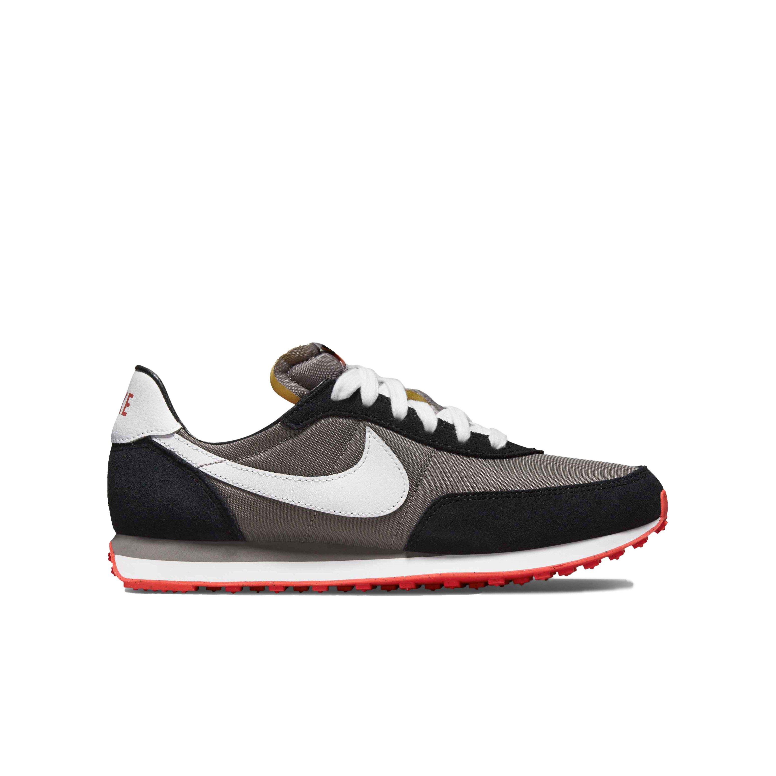 Nike Waffle Trainer 2 "Flat Pewter/White/Black/Siren Red" Grade School Boys' Shoe - GREY Thumbnail View 1