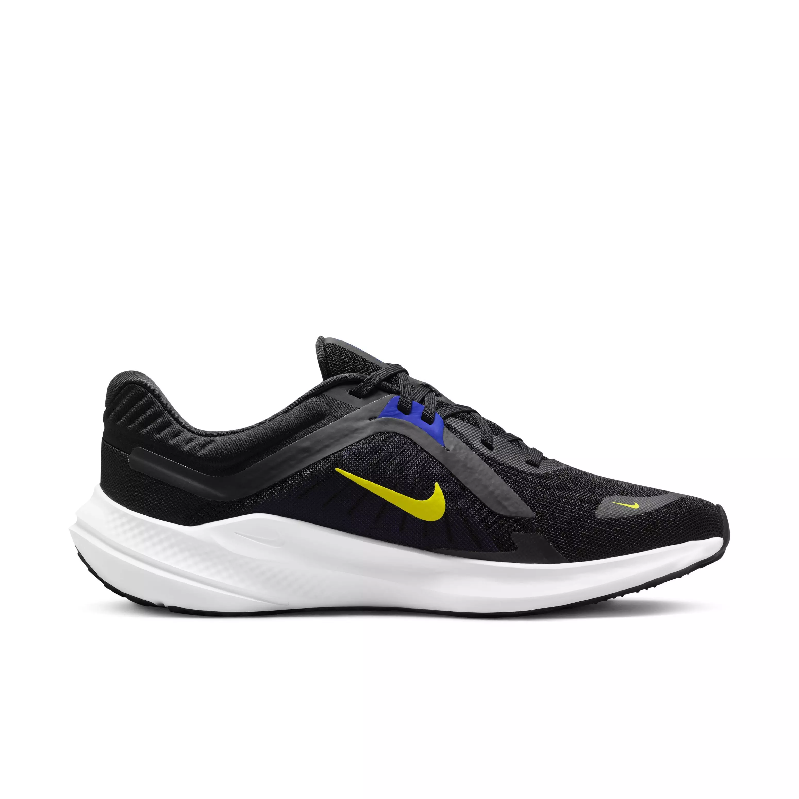 Nike Quest 5 "Black/High Voltage/Racer Blue/White" Men's Running Shoe - BLACK/VOLTAGE/BLUE/WHITE