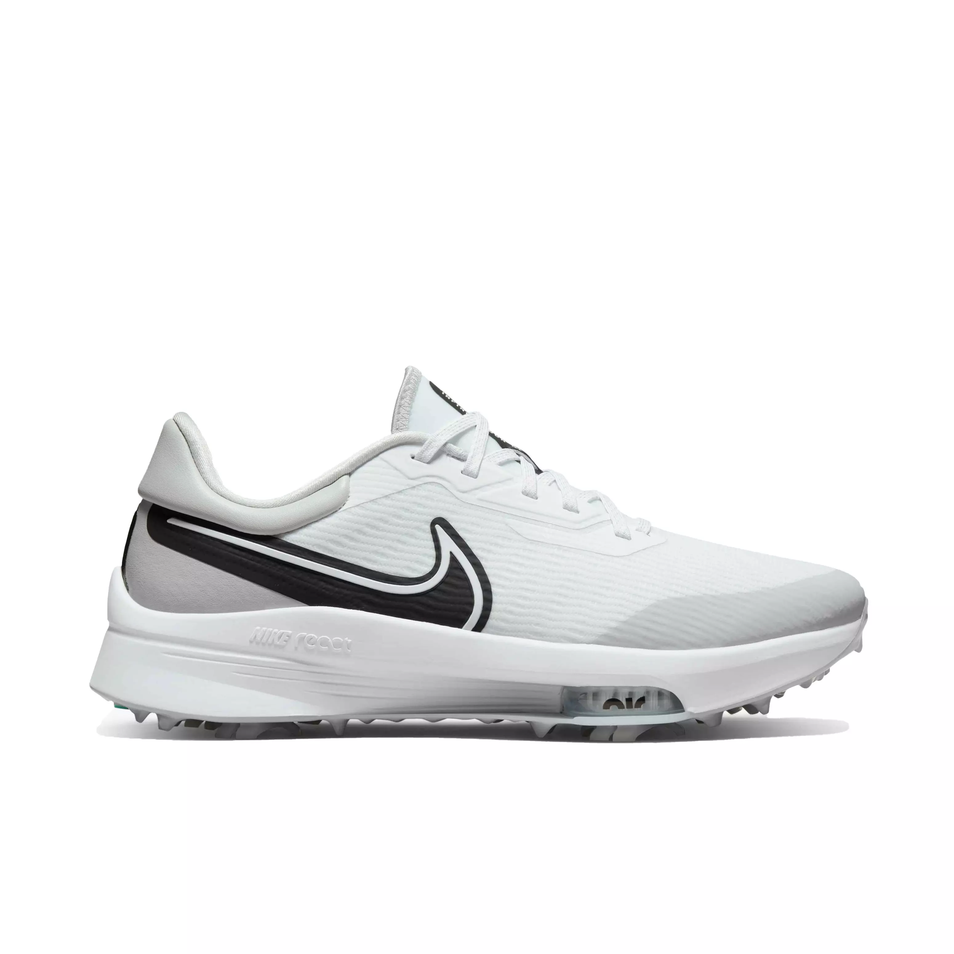 Nike Air Zoom Infinity Tour NEXT% "White/Black/Grey Fog/Dynamic Turq" Men's Golf Shoe - WHITE/BLACK/GREY/TURQ