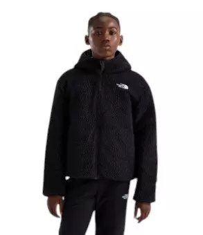 The North Face Big Boys' Reversible Shasta Full-Zip Hooded Jacket - Green/Black - GREEN/BLACK