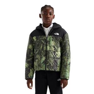 The North Face Big Boys' Reversible Shasta Full-Zip Hooded Jacket - Green/Black - GREEN/BLACK