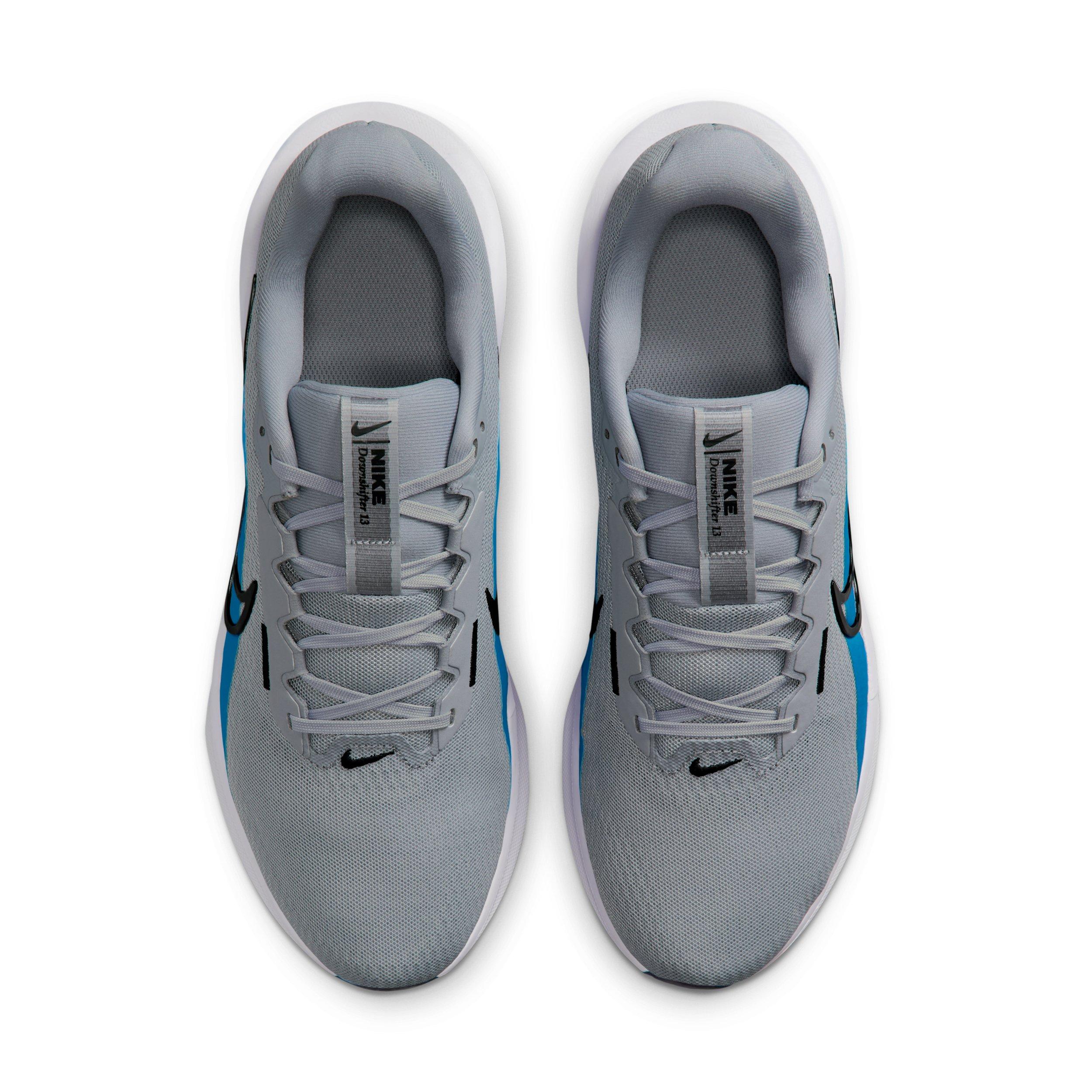 Nike Downshifter 13 "Wolf Grey/Blue Hero/White/Black" Men's Running Shoe - GREY/BLUE/WHITE/BLACK Thumbnail View 4