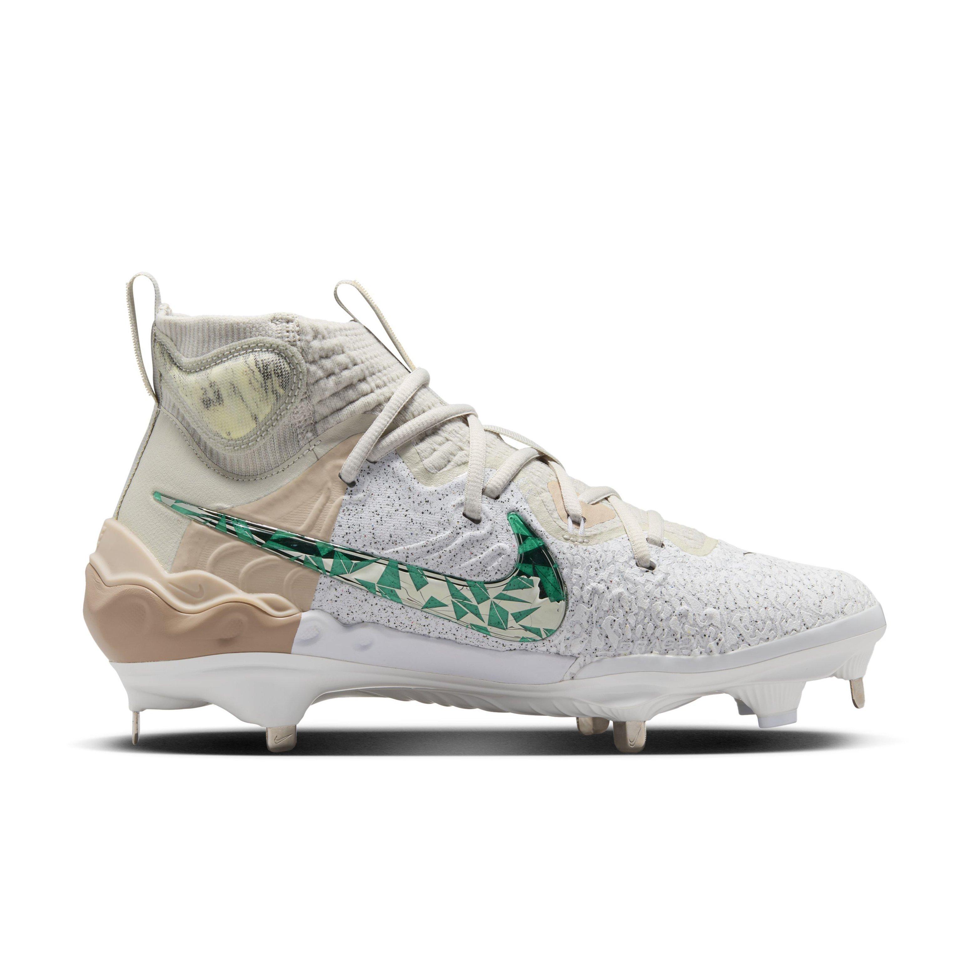 Nike Alpha Huarache NXT White Clear Jade Light Bone Geode Teal Men s Baseball Cleat Hibbett