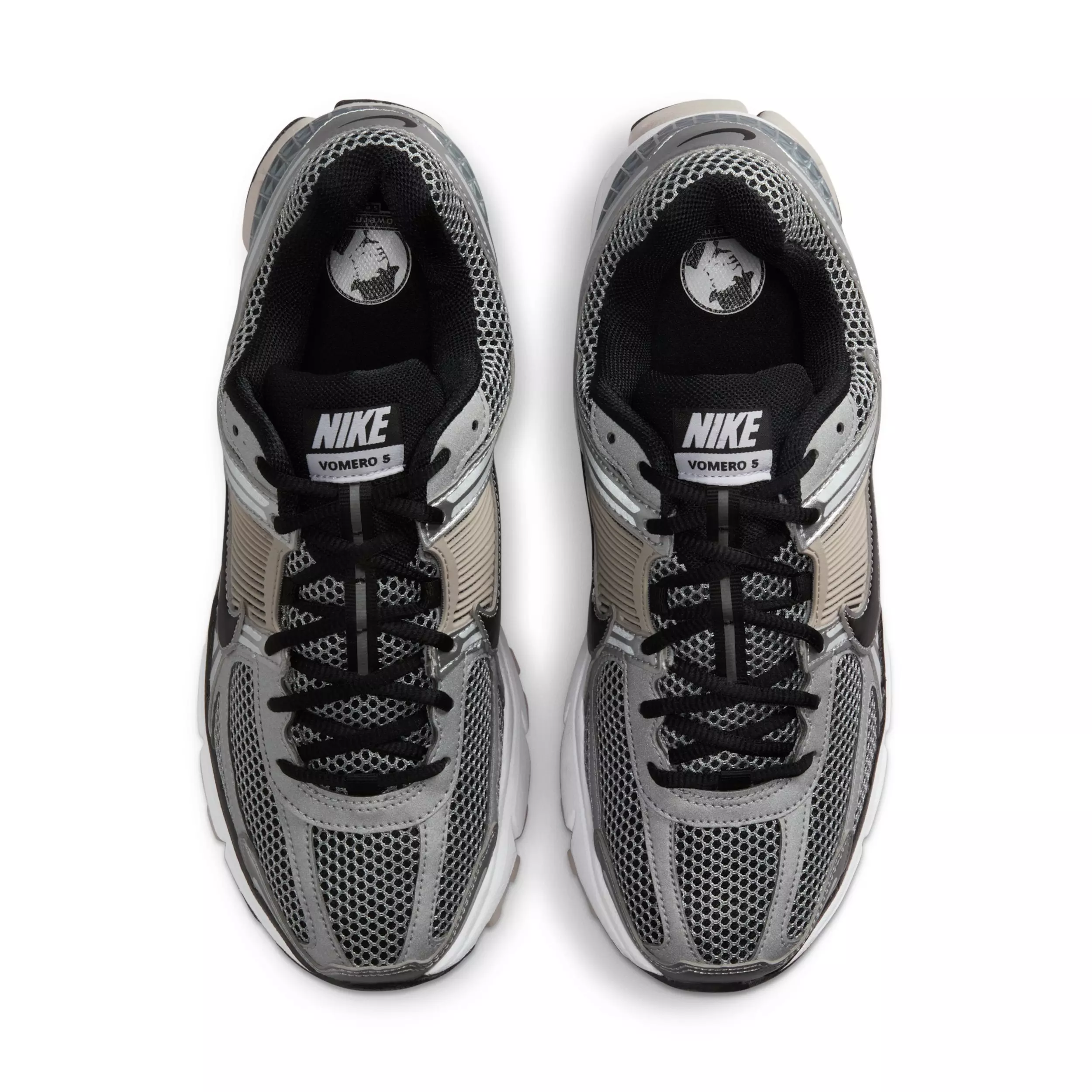 Nike Zoom Vomero 5 "Metallic Silver/College Grey/Black" Men's Shoe - SILVER/GREY/BLACK
