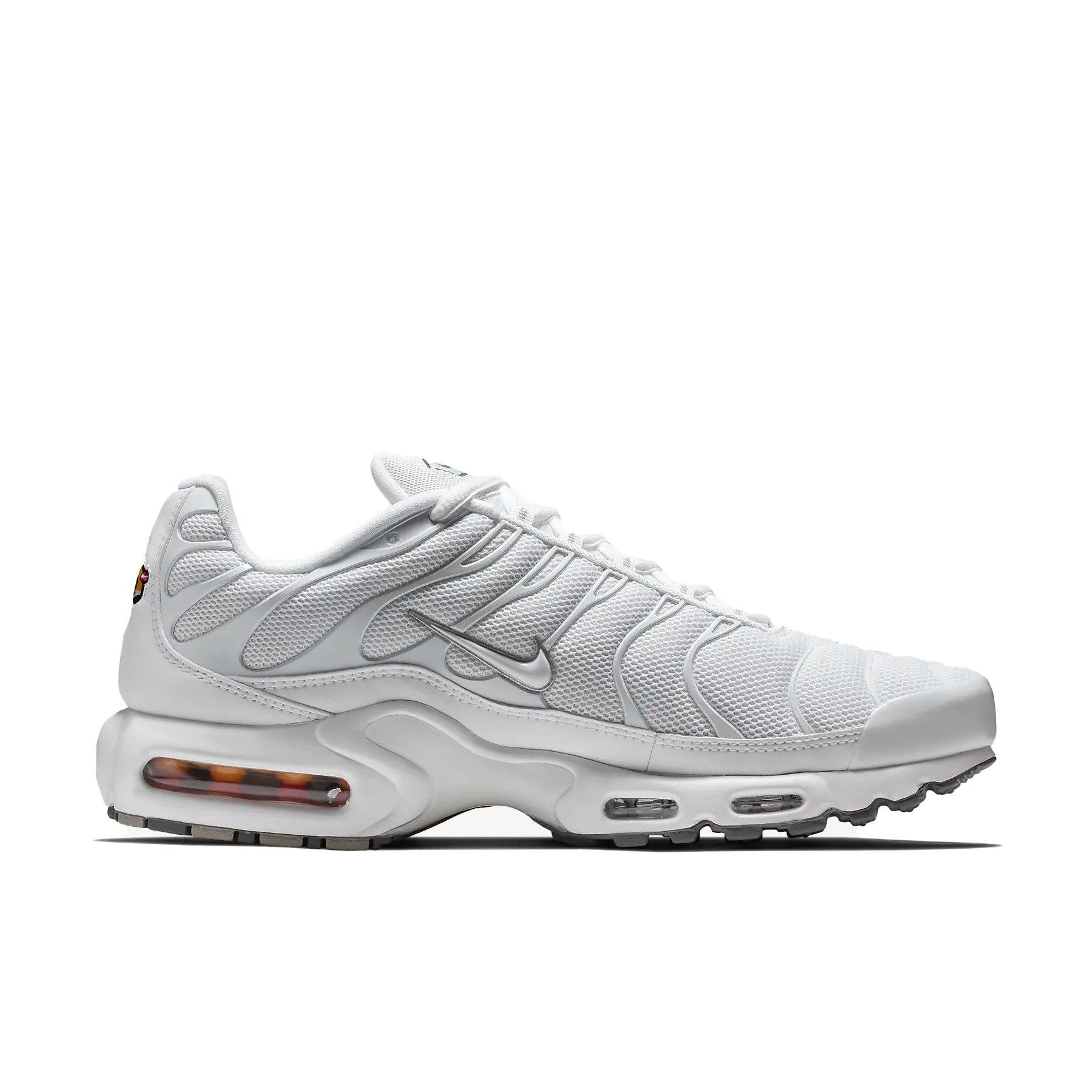 Nike Air Max Plus "White/Black/Cool Grey/ White" Men's Shoe - WHITE/GREY Thumbnail View 1