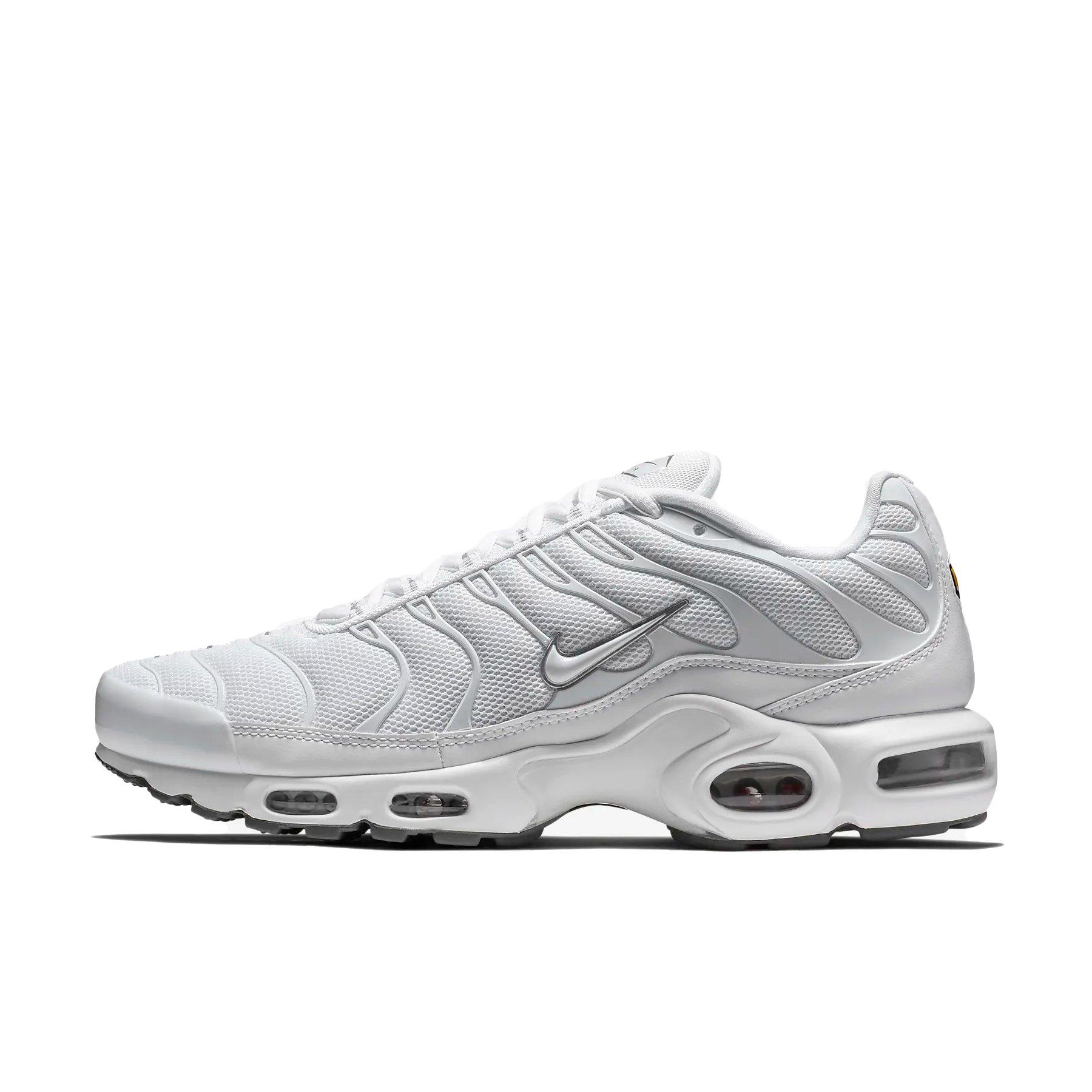 White and grey 2025 air max plus