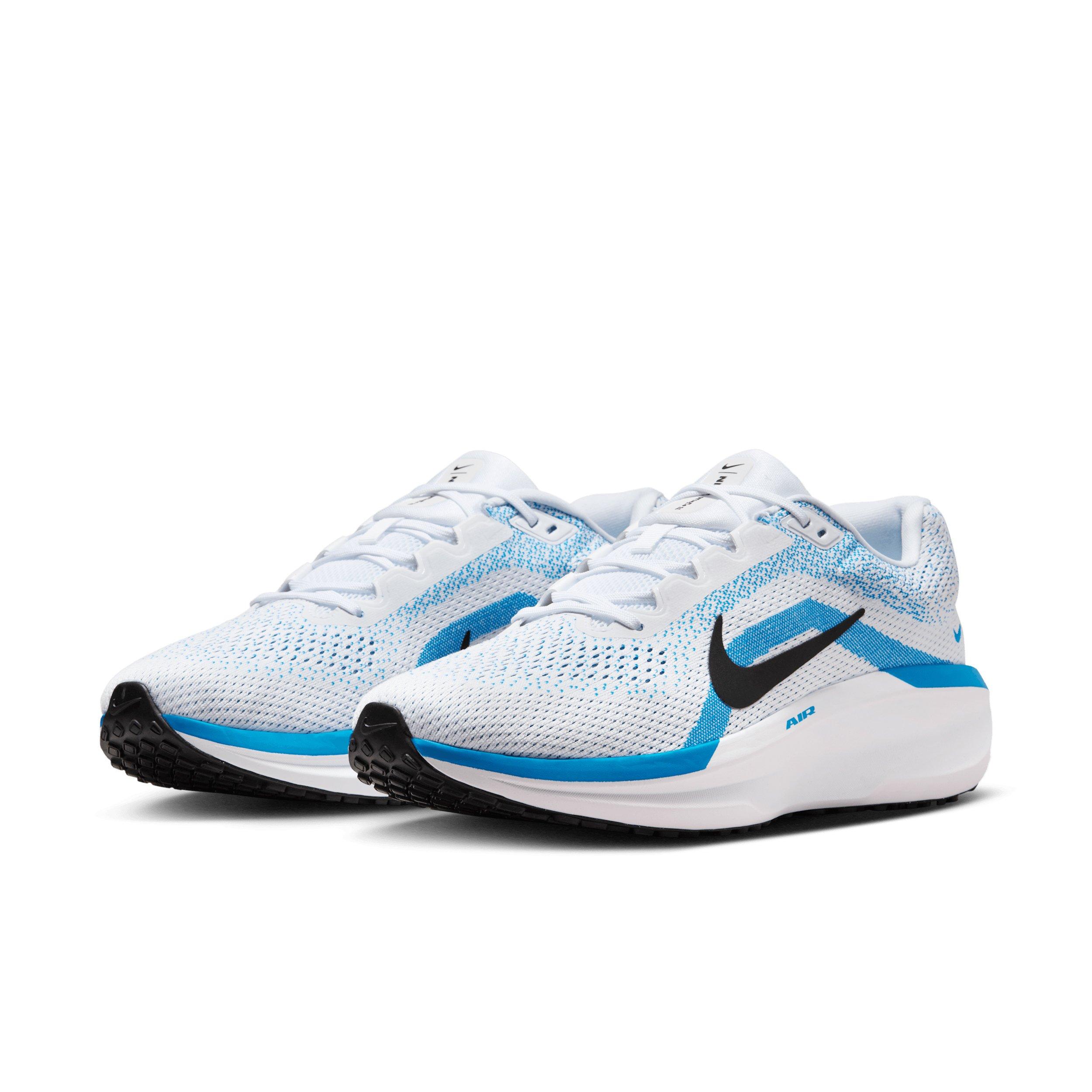 Nike Winflo 11 "White/Blue Hero/Black" Men's Running Shoe - WHITE/BLUE/BLACK Thumbnail View 3
