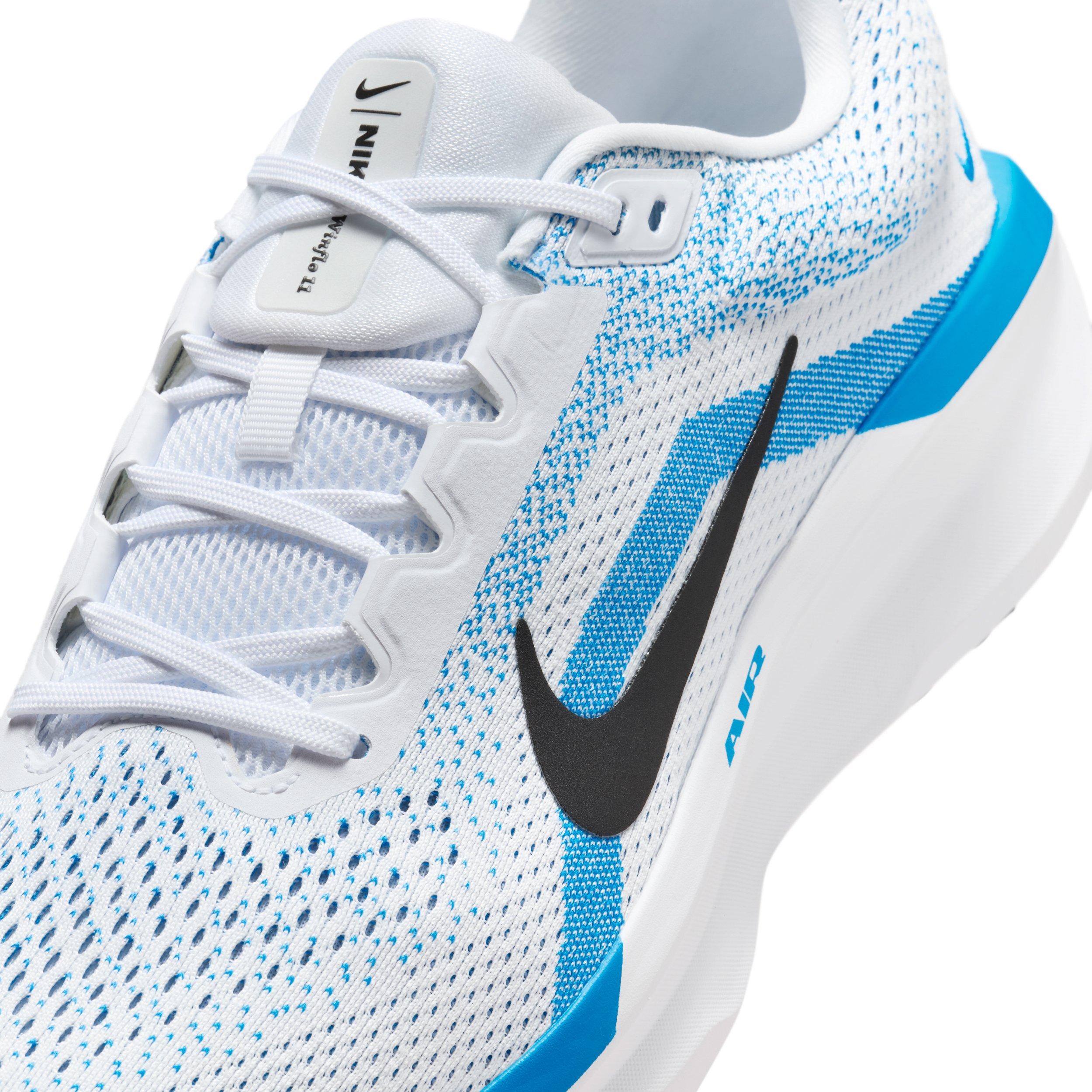 Nike Winflo 11 "White/Blue Hero/Black" Men's Running Shoe - WHITE/BLUE/BLACK Thumbnail View 7