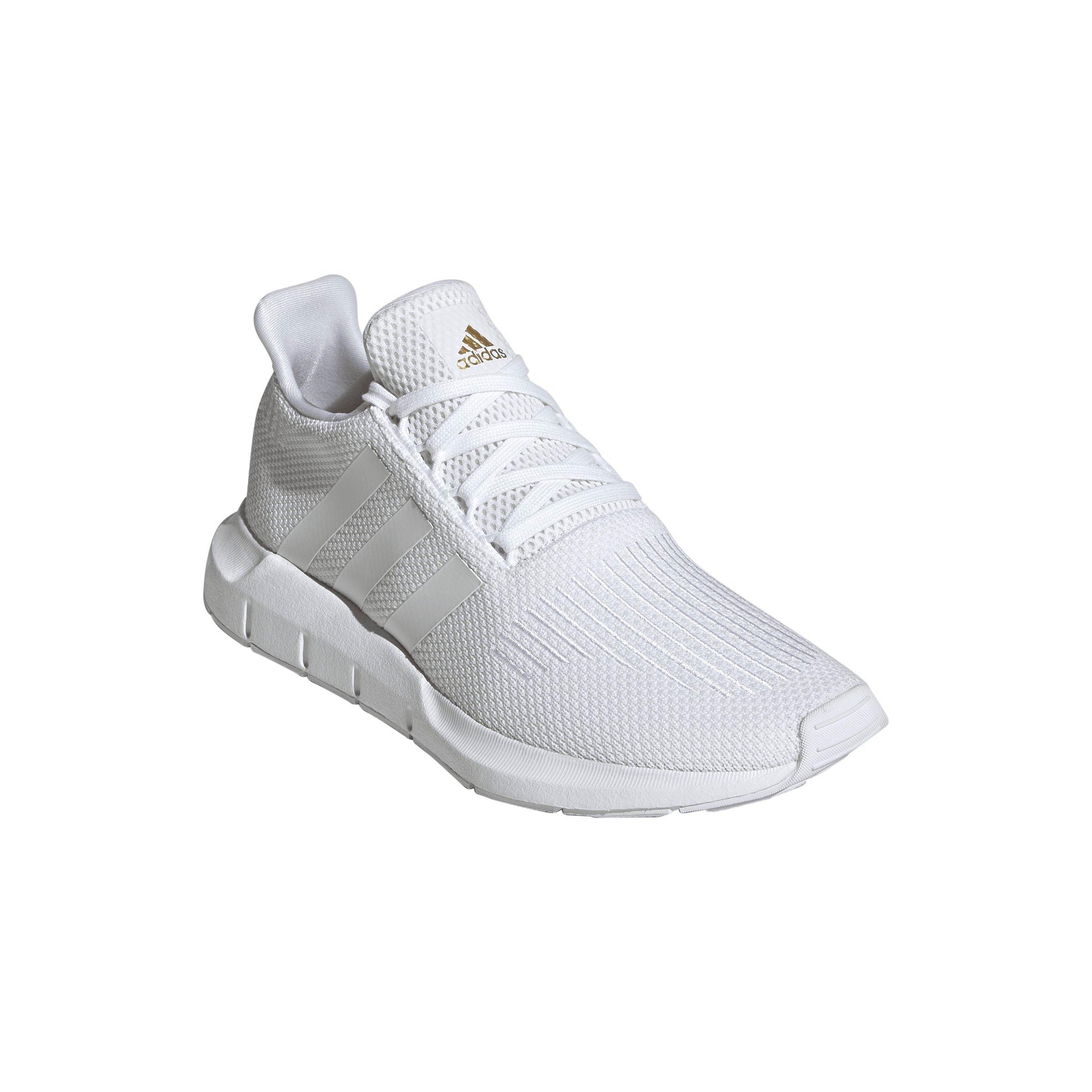 adidas Swift Run 1.0 "Ftwr White/Ftwr White/Gold Metallic" Women's Running Shoe - WHITE/WHITE/GOLD Thumbnail View 3