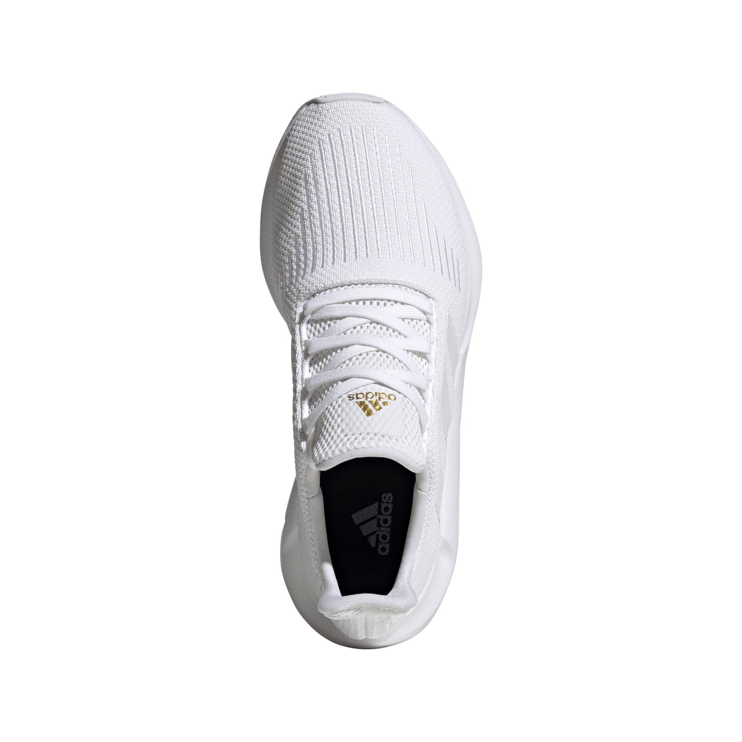 adidas Swift Run 1.0 "Ftwr White/Ftwr White/Gold Metallic" Women's Running Shoe - WHITE/WHITE/GOLD Thumbnail View 5