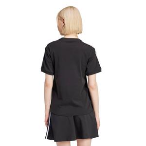 adidas Originals Women's Adicolor 3-Stripes Short Sleeve T-Shirt -Black