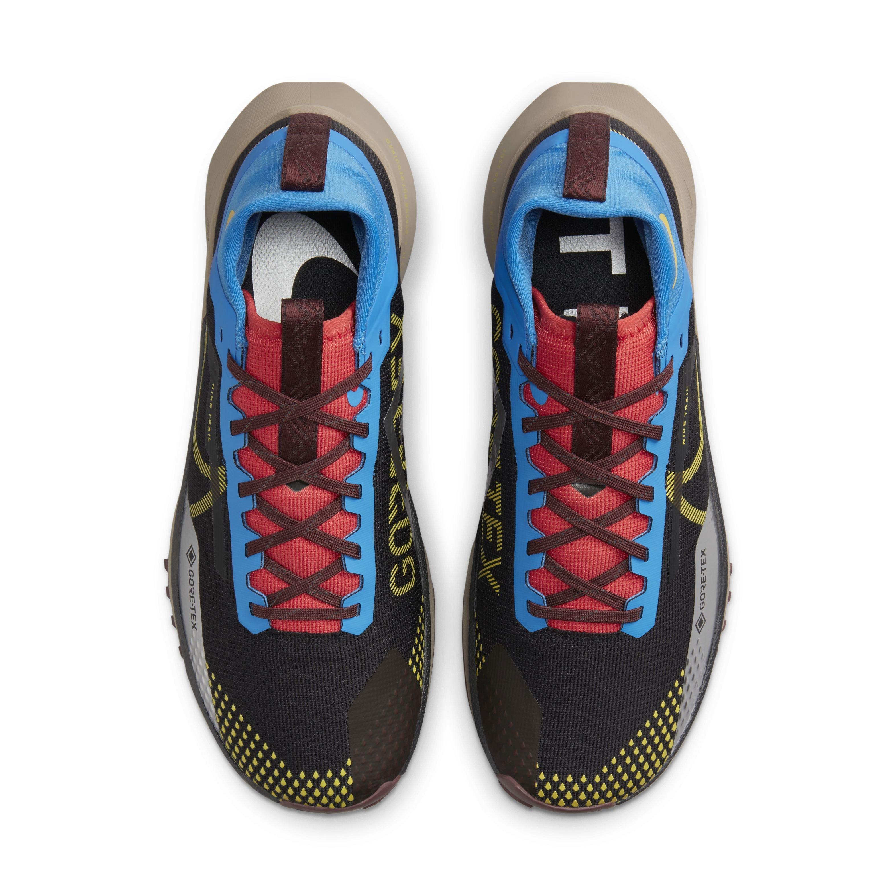 Nike Pegasus Trail 4 GORE-TEX "Black/Vivid Sulfur/Light Photo Blue" Men's Trail Running Shoe - BLACK/SULFUR/LT BLUE Thumbnail View 4