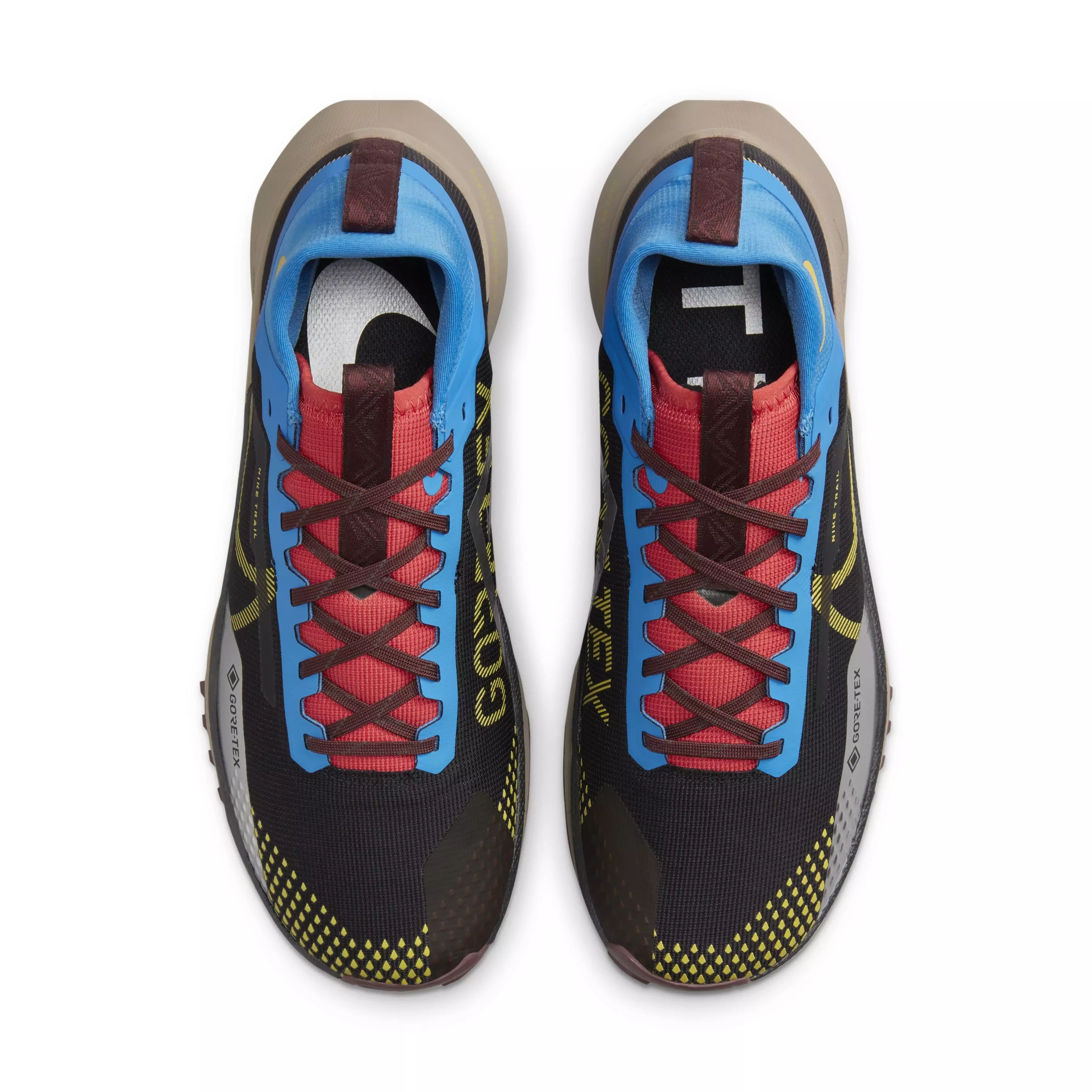 Nike Pegasus Trail 4 GORE-TEX "Black/Vivid Sulfur/Light Photo Blue" Men's Trail Running Shoe - BLACK/SULFUR/LT BLUE