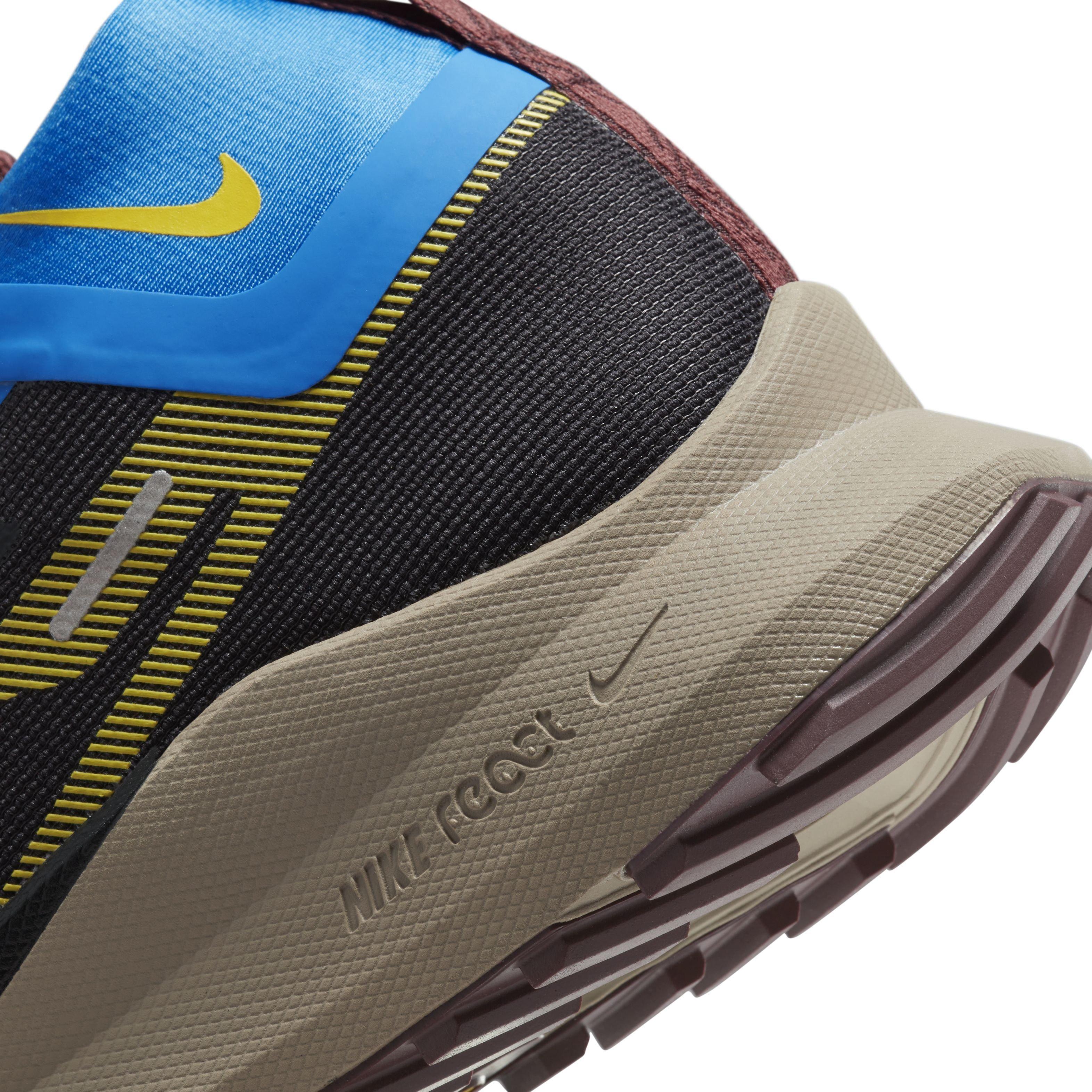 Nike Pegasus Trail 4 GORE-TEX "Black/Vivid Sulfur/Light Photo Blue" Men's Trail Running Shoe - BLACK/SULFUR/LT BLUE Thumbnail View 8