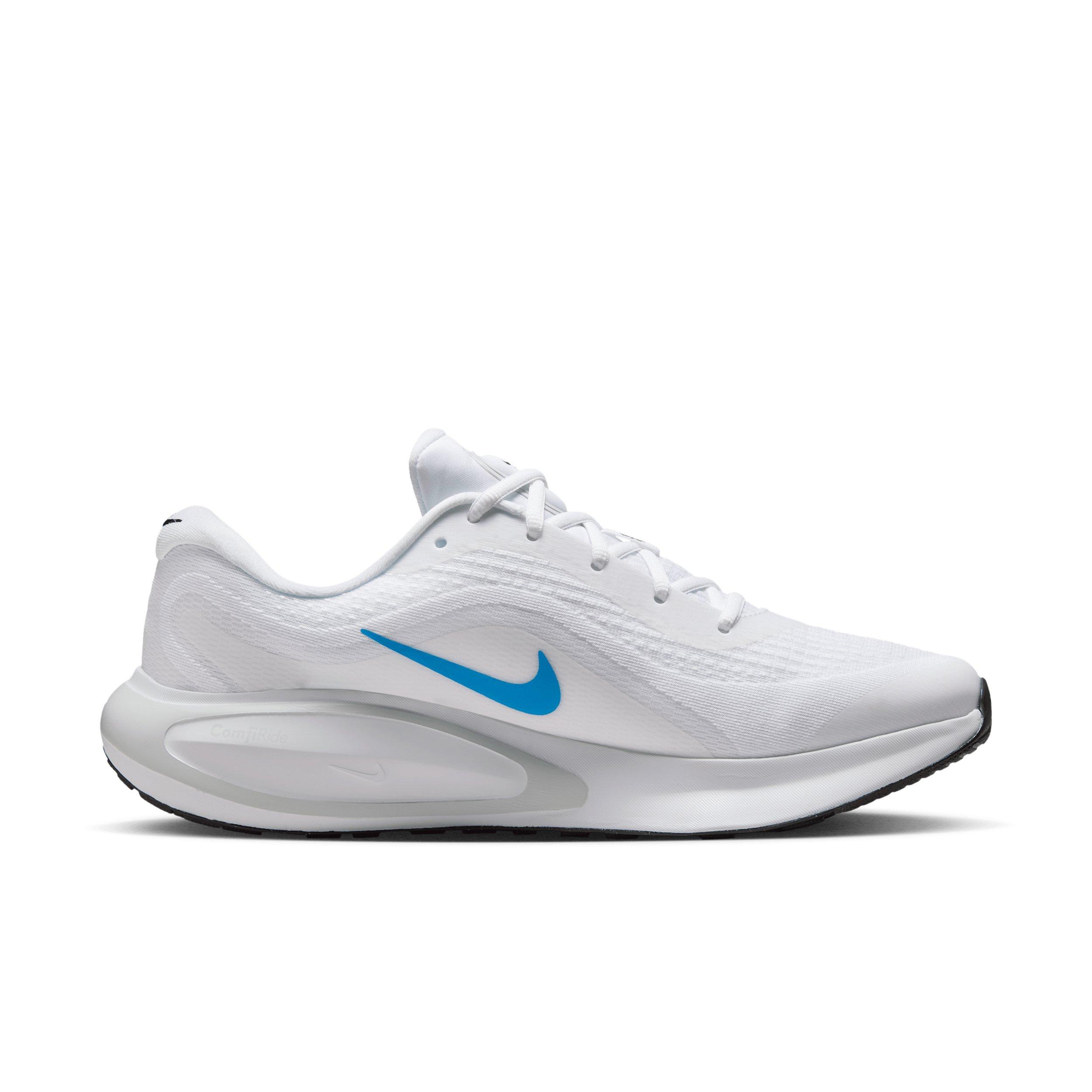 Nike Journey Run "White/Pure Platinum/Black/Blue Hero" Men's Running Shoe - WHITE/PLATINUM/BLACK/BLUE Thumbnail View 1
