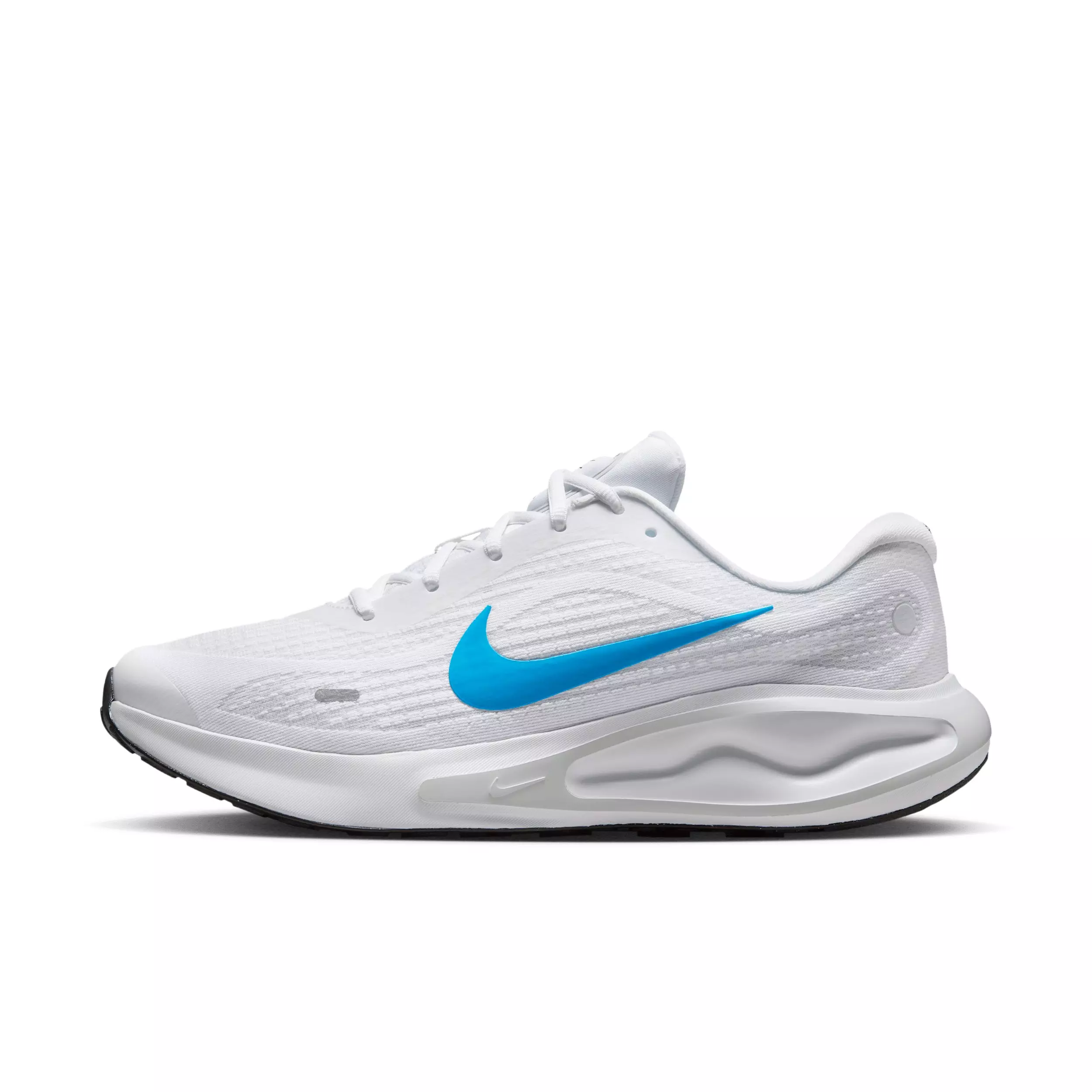 Nike Journey Run "White/Pure Platinum/Black/Blue Hero" Men's Running Shoe - WHITE/PLATINUM/BLACK/BLUE