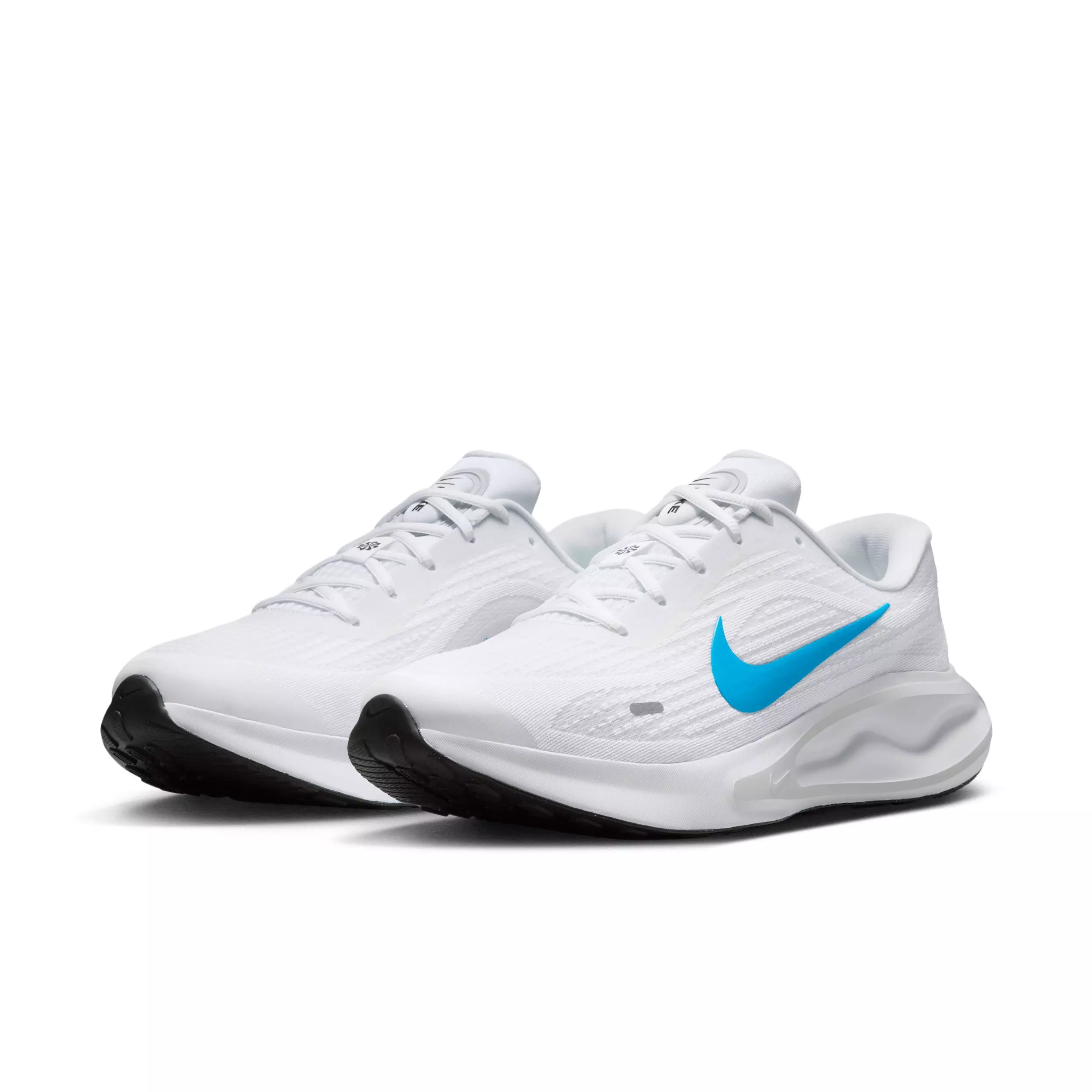Nike Journey Run "White/Pure Platinum/Black/Blue Hero" Men's Running Shoe - WHITE/PLATINUM/BLACK/BLUE