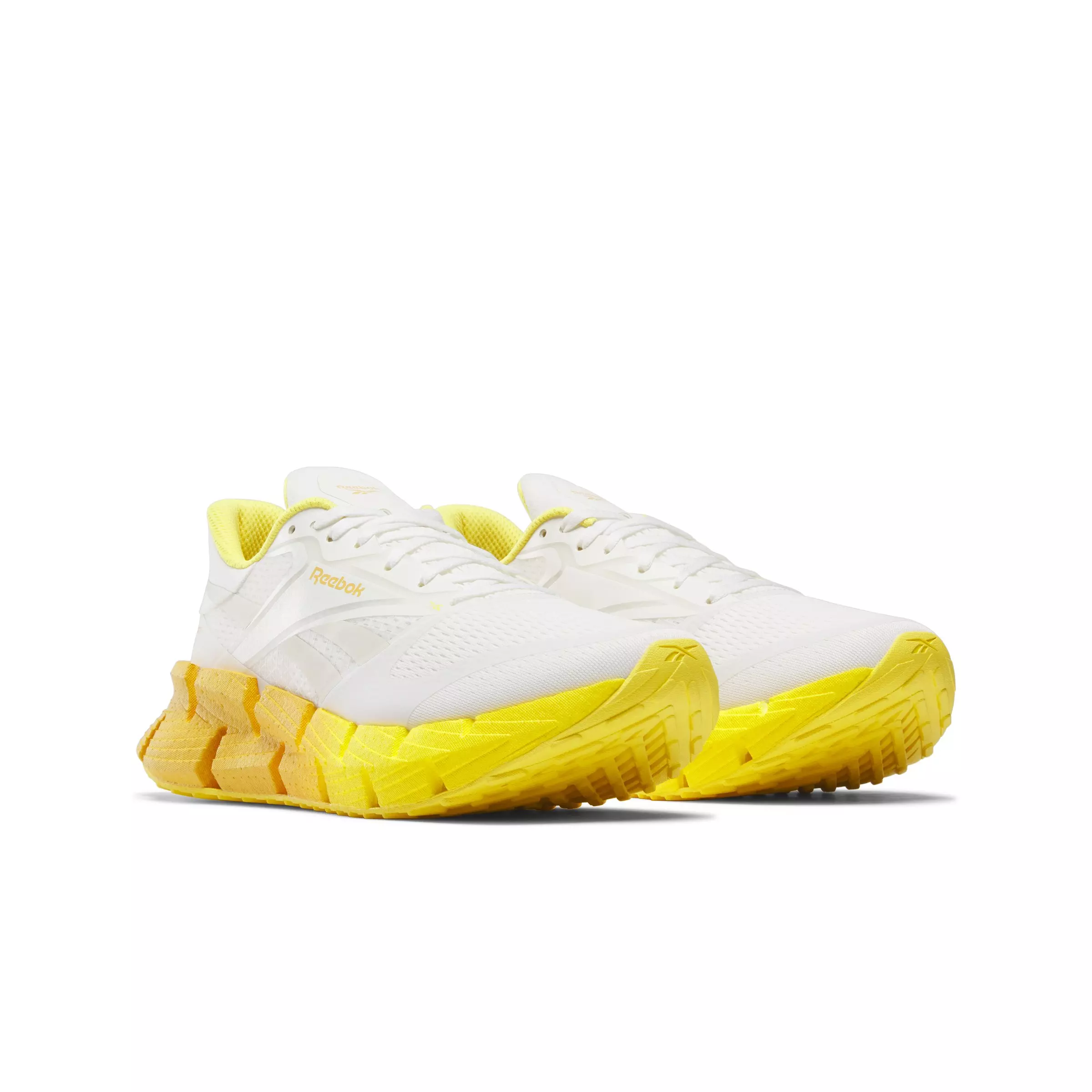 Reebok FloatZig 1 "White/Off White/Yellow" Men's Running Shoe - WHITE/OFF WHITE/YELLOW