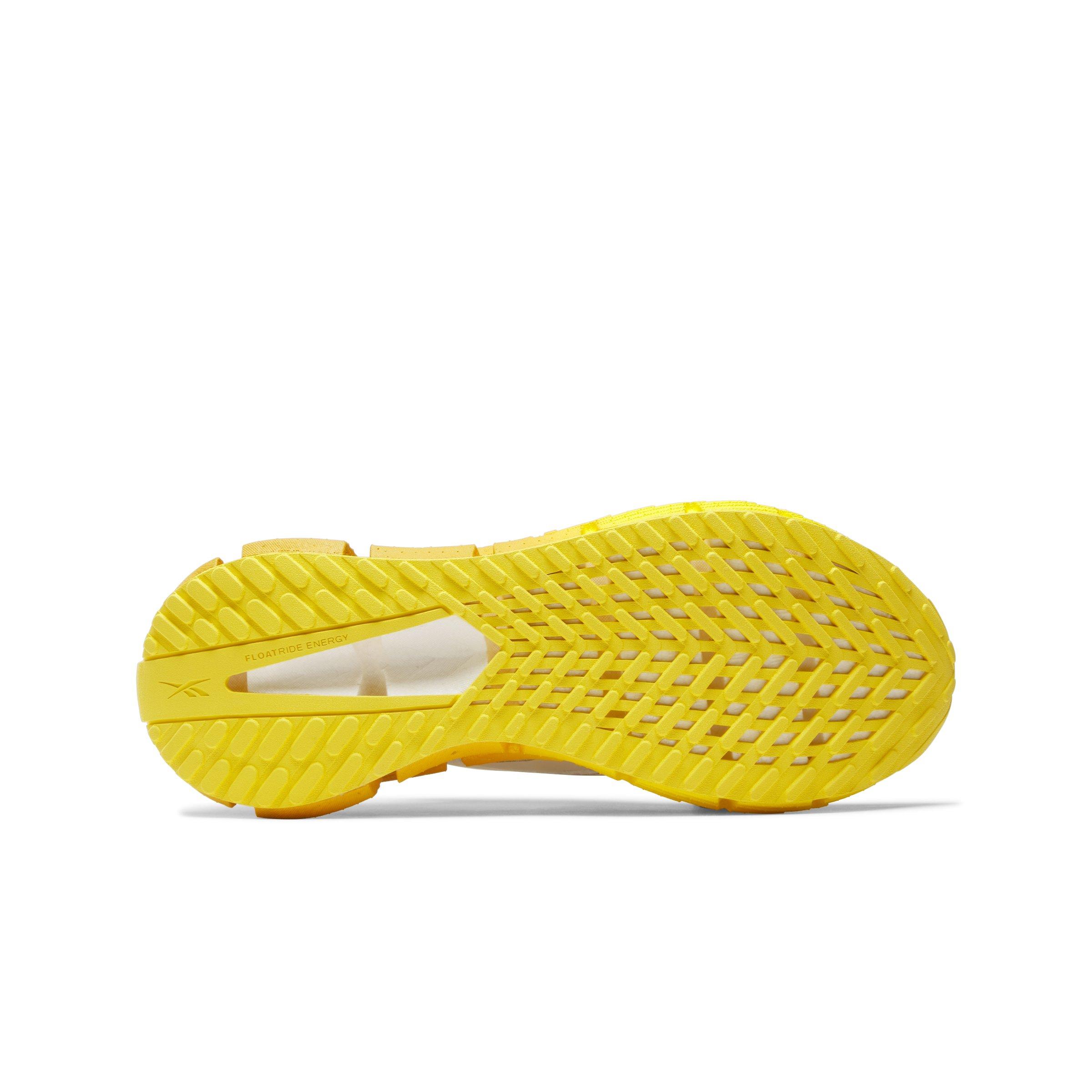 Reebok FloatZig 1 "White/Off White/Yellow" Men's Running Shoe - WHITE/OFF WHITE/YELLOW Thumbnail View 5