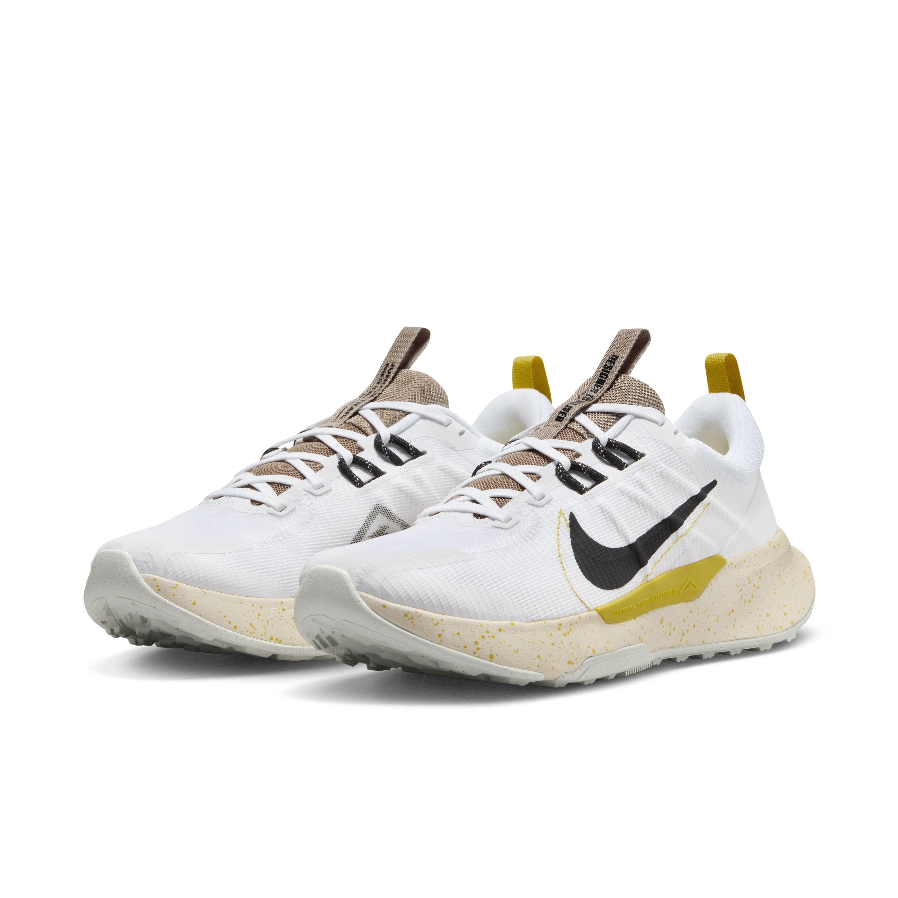 Nike Juniper Trail 2 "White/Black/Vivid Sulfur/Khaki" Men's Trail Running Shoe - WHITE/BLACK/SULFUR/KHAKI Thumbnail View 3
