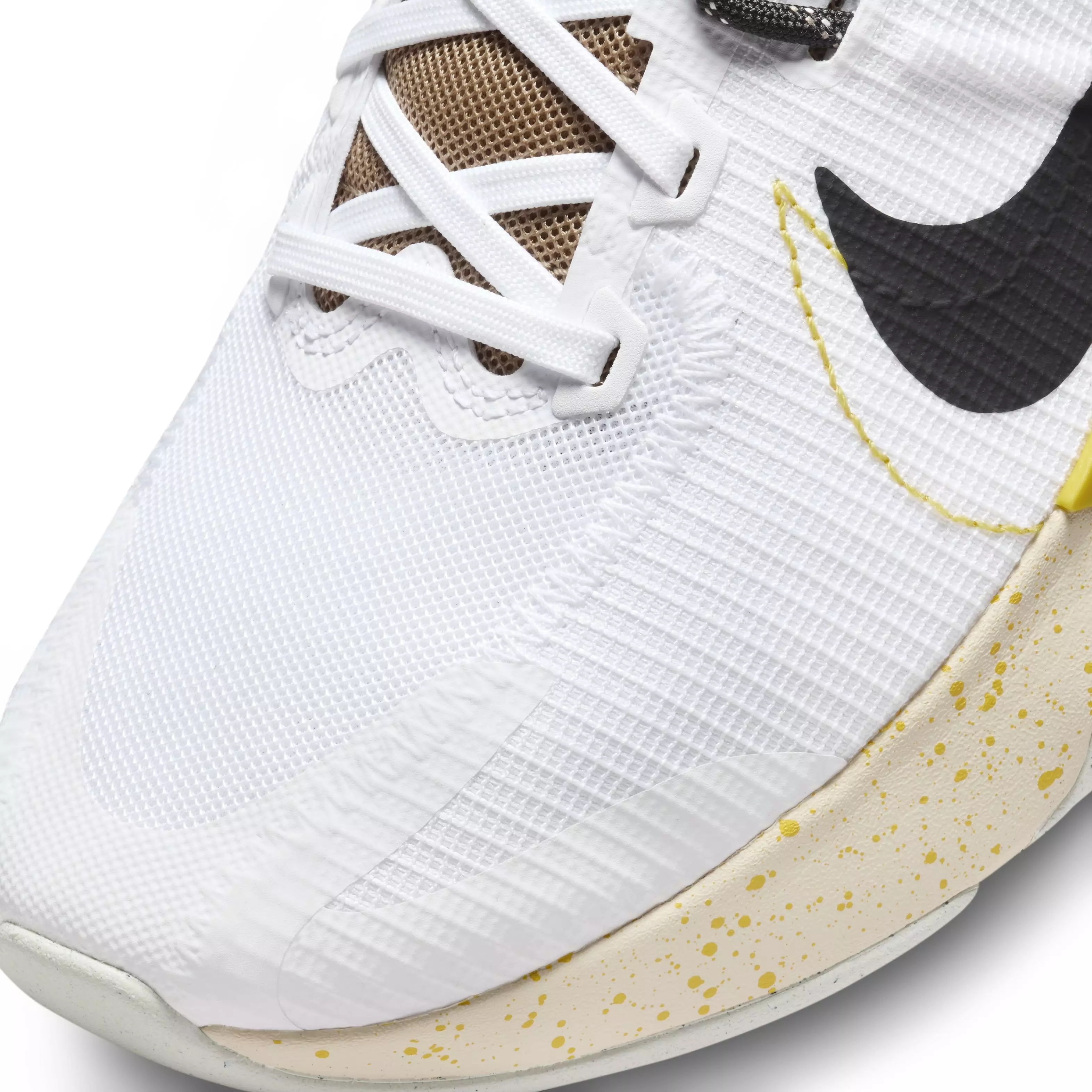 Nike Juniper Trail 2 "White/Black/Vivid Sulfur/Khaki" Men's Trail Running Shoe - WHITE/BLACK/SULFUR/KHAKI