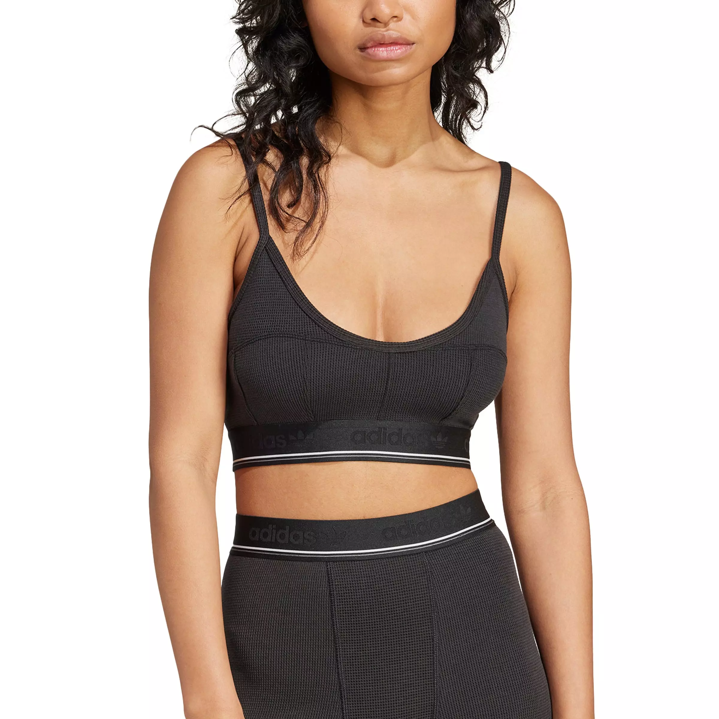 adidas Originals Women's Underwear Style Bra Top -Black - BLACK