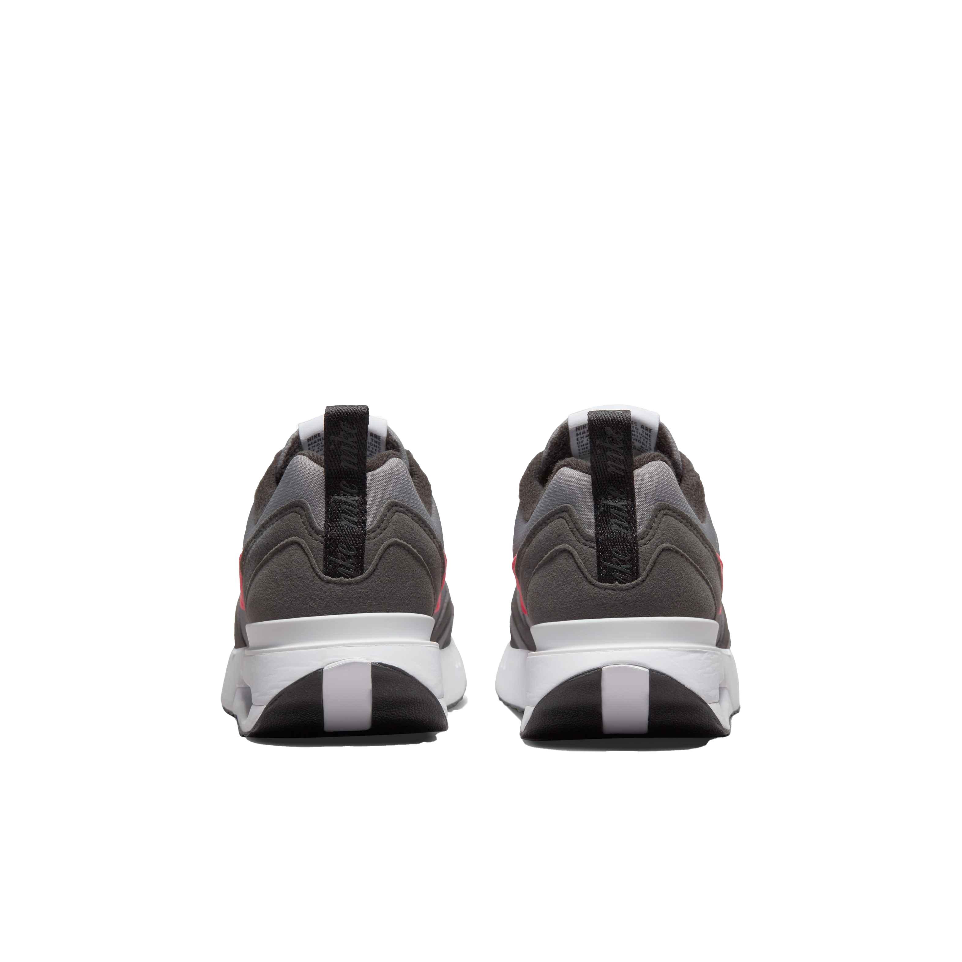 Nike Air Max Dawn Grade School Boys' "Flat Pewter/Siren Red/Medium Ash/Black" Shoe