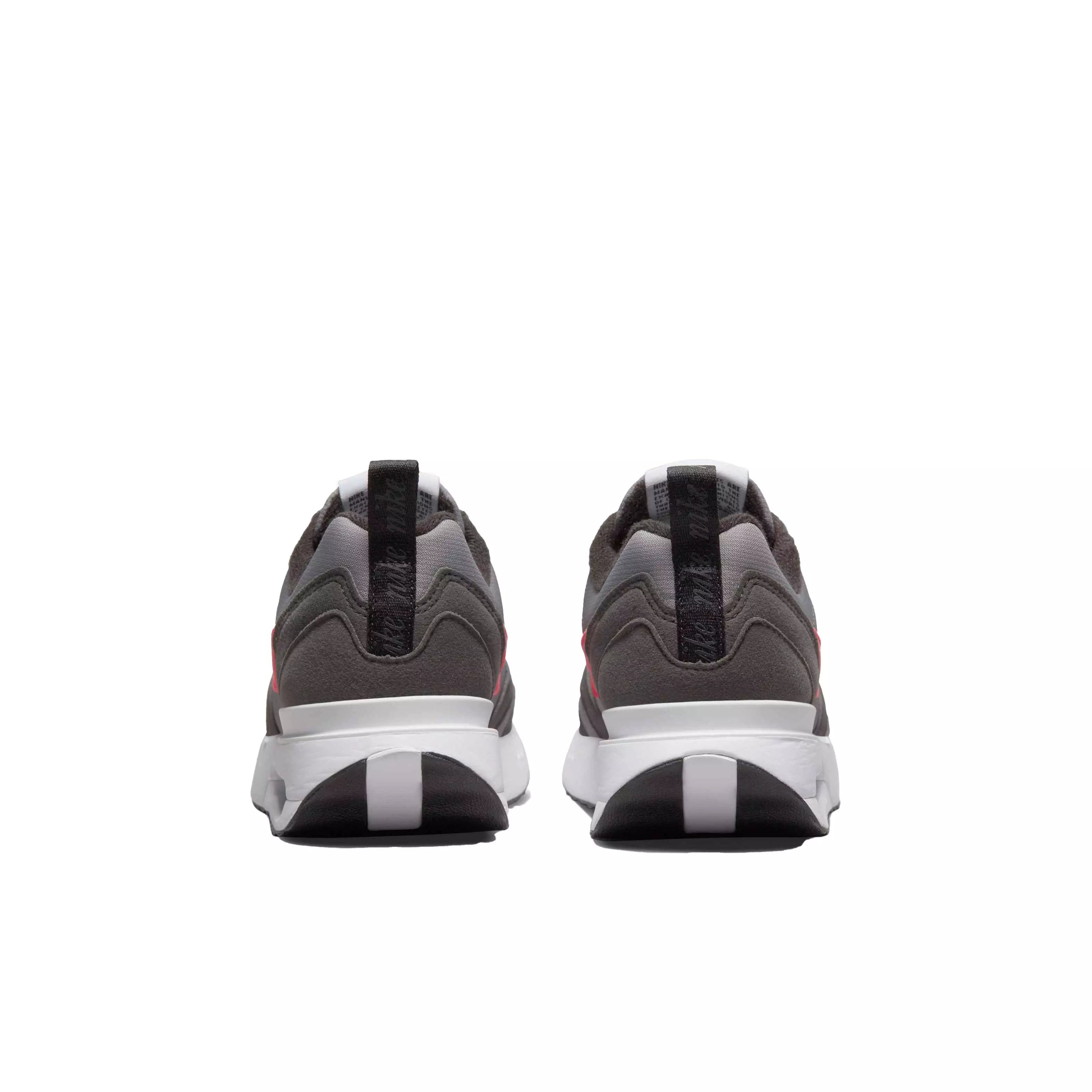 Nike Air Max Dawn "Flat Pewter/Siren Red/Medium Ash/Black" Grade School Boys' Shoe - GREY