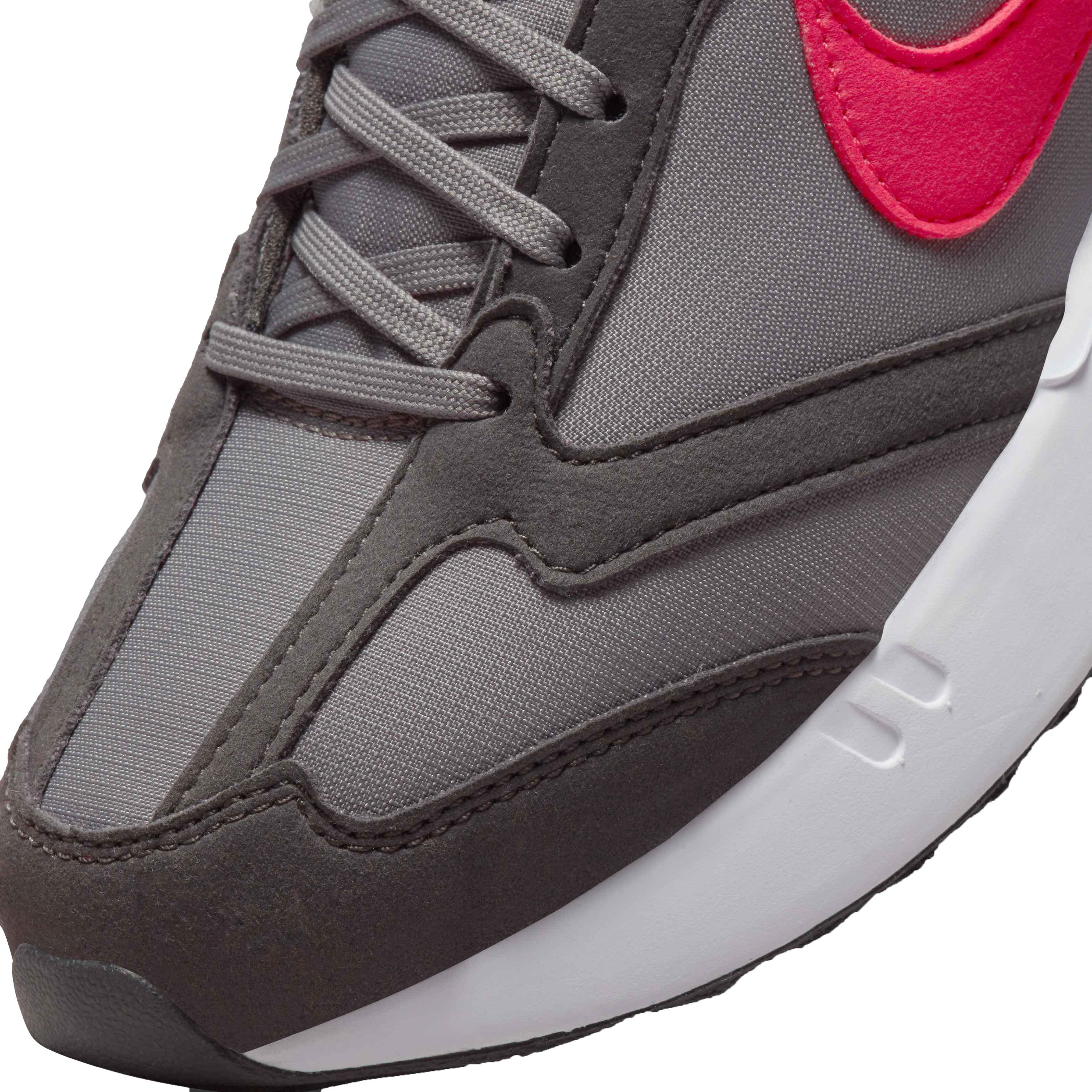 Nike Air Max Dawn Grade School Boys' "Flat Pewter/Siren Red/Medium Ash/Black" Shoe