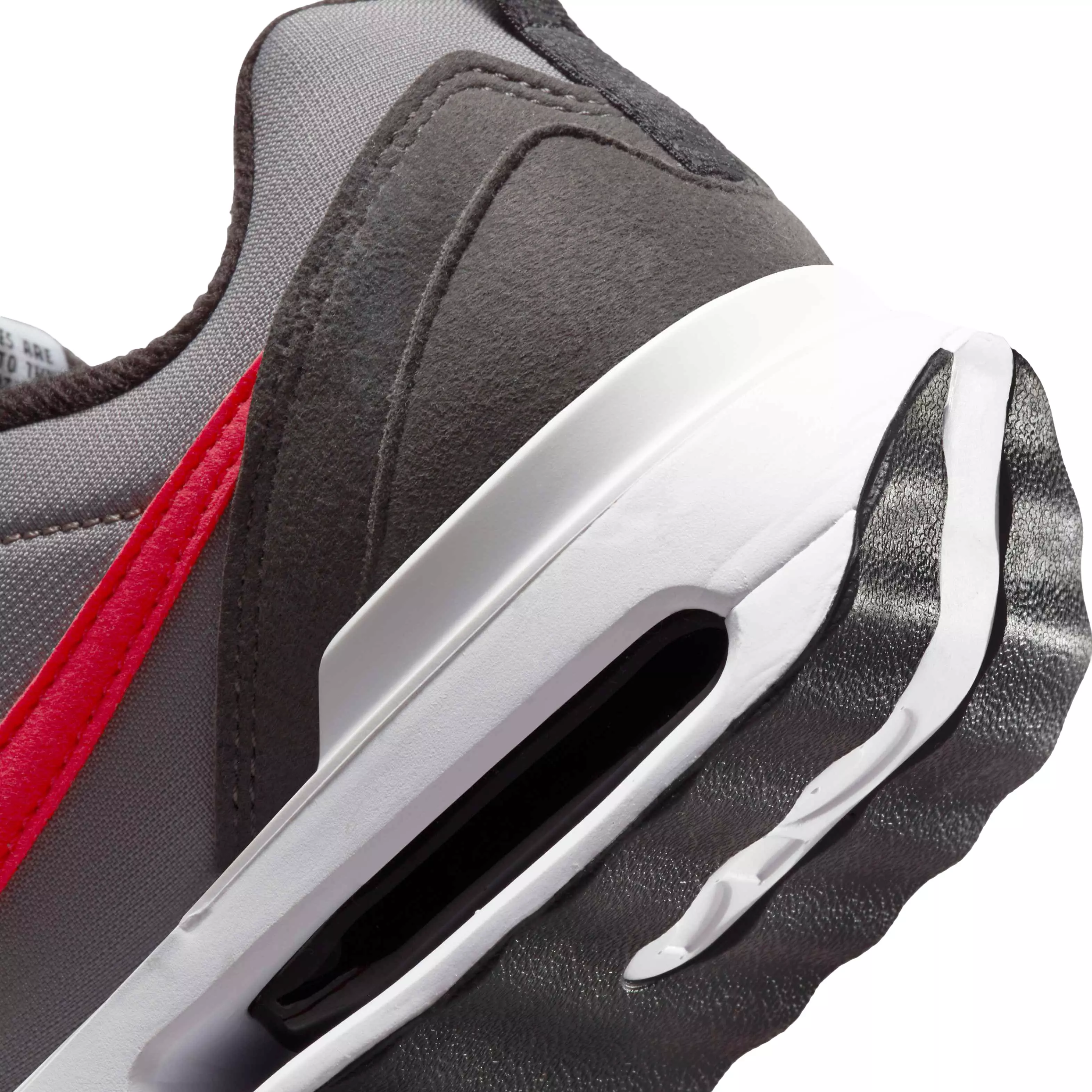 Nike Air Max Dawn "Flat Pewter/Siren Red/Medium Ash/Black" Grade School Boys' Shoe - GREY