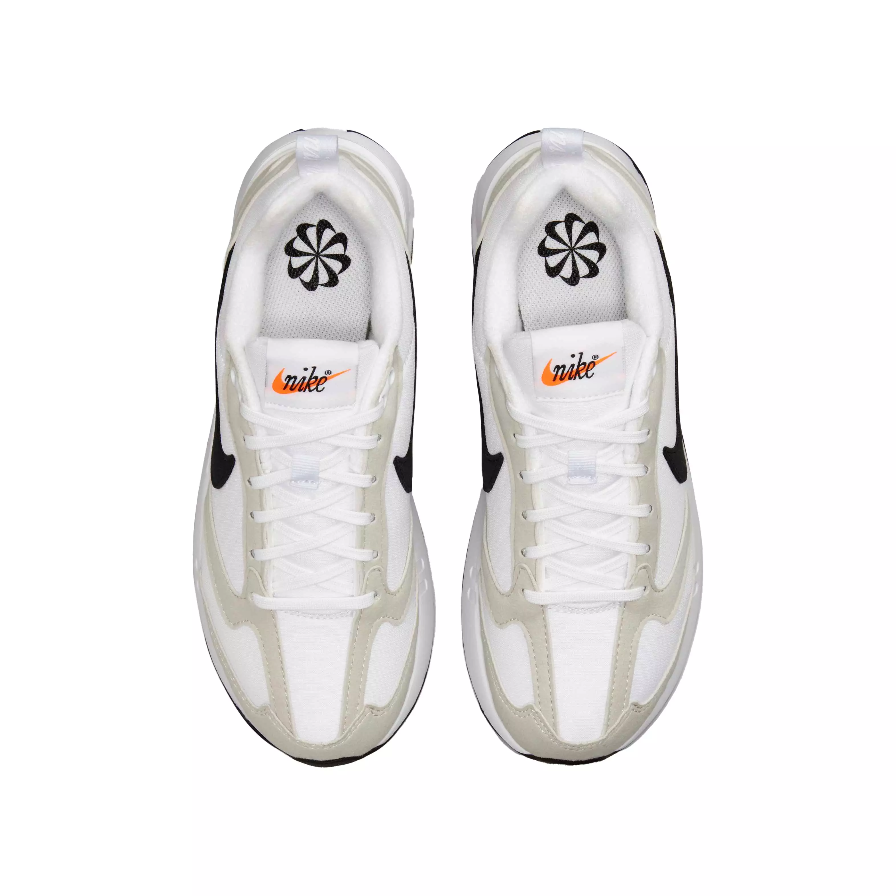 Nike Air Max Dawn "White/Black/Light Bone" Grade School Boys' Shoe - WHITE