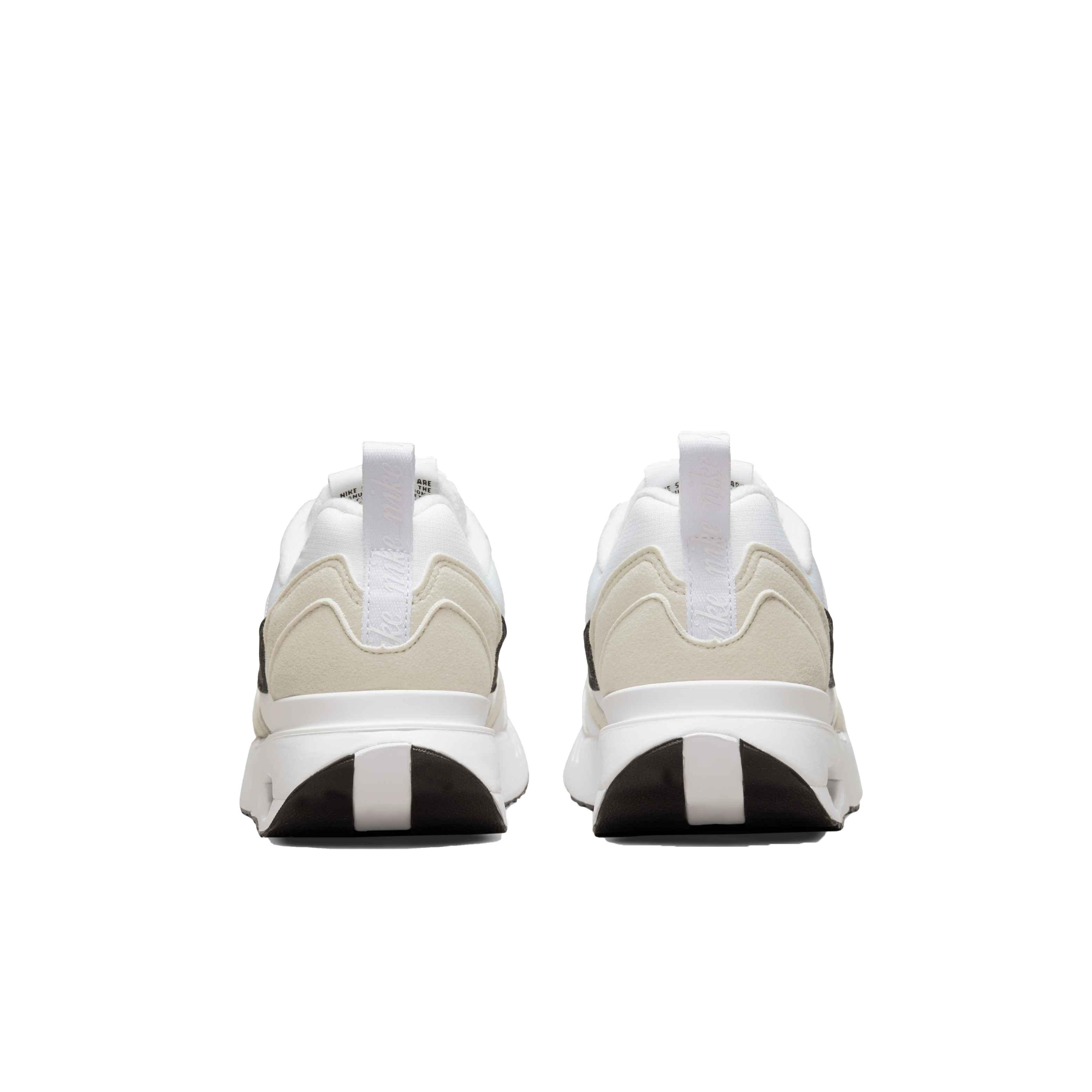 Nike Air Max Dawn "White/Black/Light Bone" Grade School Boys' Shoe - WHITE Thumbnail View 5