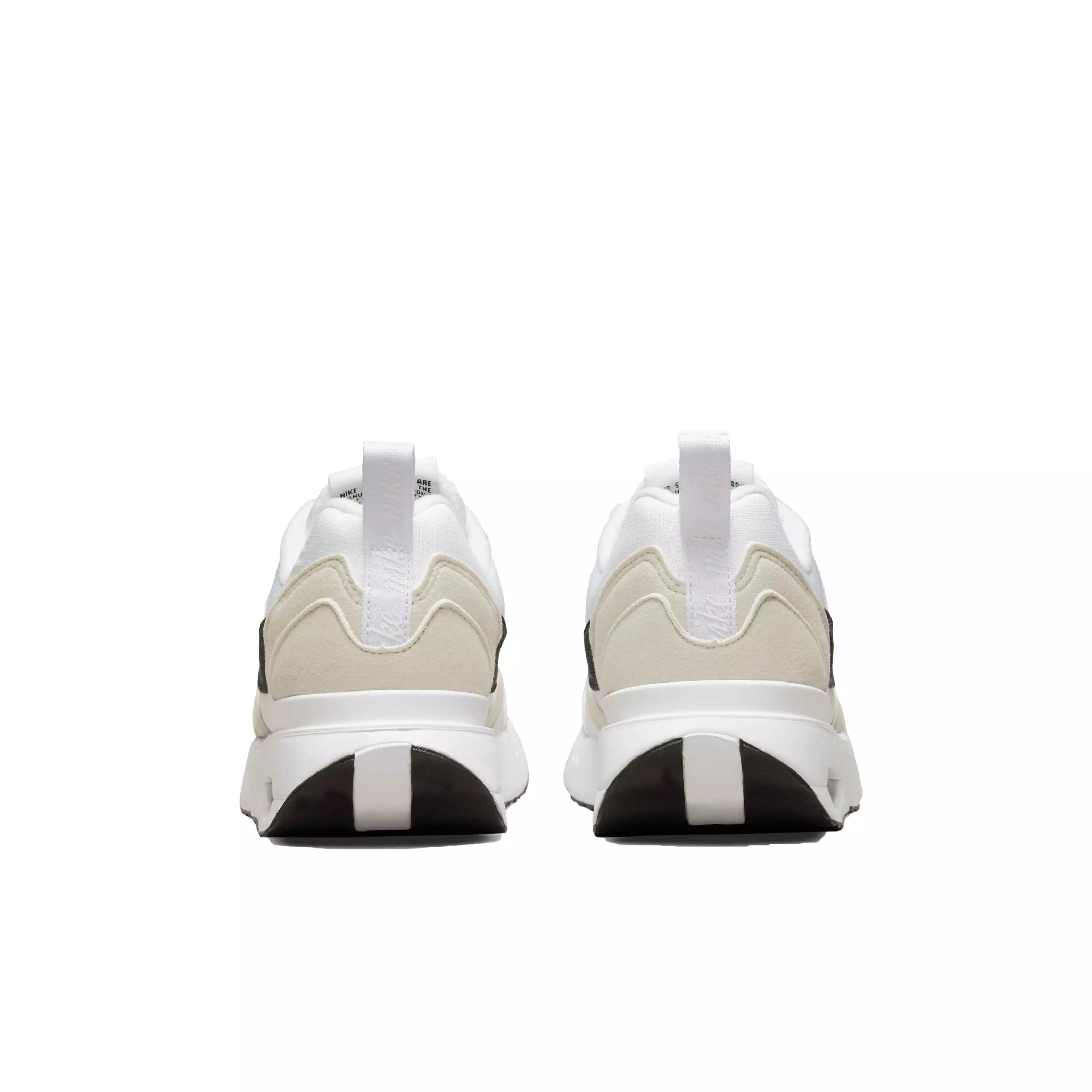 Nike Air Max Dawn "White/Black/Light Bone" Grade School Boys' Shoe - WHITE