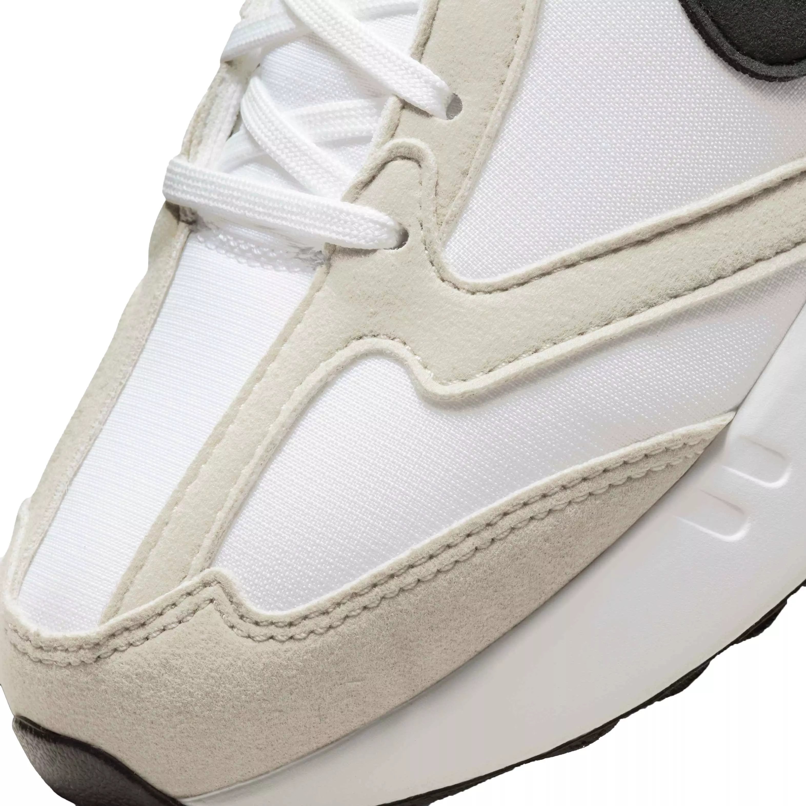 Nike Air Max Dawn "White/Black/Light Bone" Grade School Boys' Shoe - WHITE