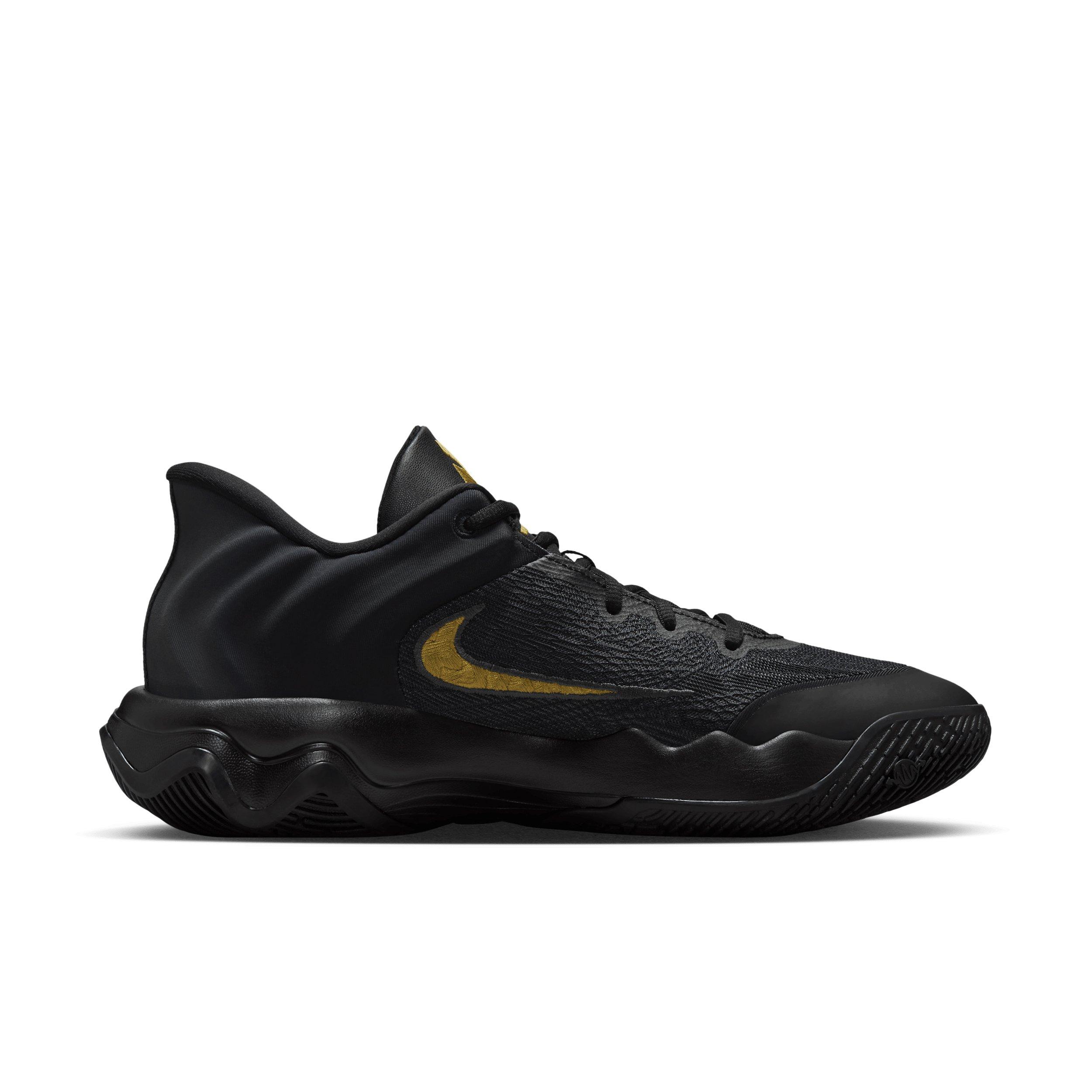 Nike Giannis Immortality 4 "Black/Metallic Gold" Men's Basketball Shoe - BLACK/GOLD Thumbnail View 1