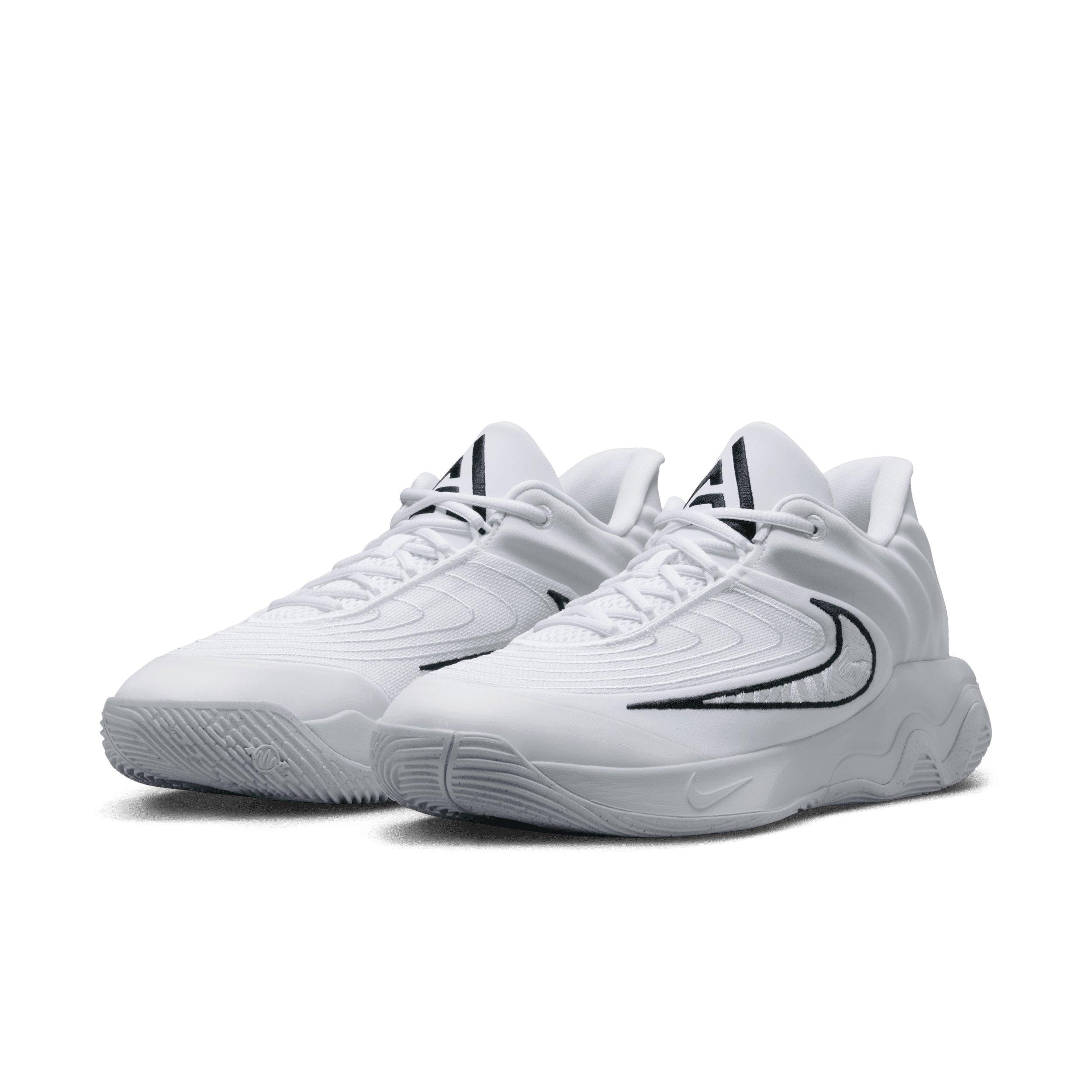 Nike Giannis Immortality 4 "White/Pure Platinum/Black" Men's Basketball Shoe - WHITE/PLATINUM/BLACK Thumbnail View 3
