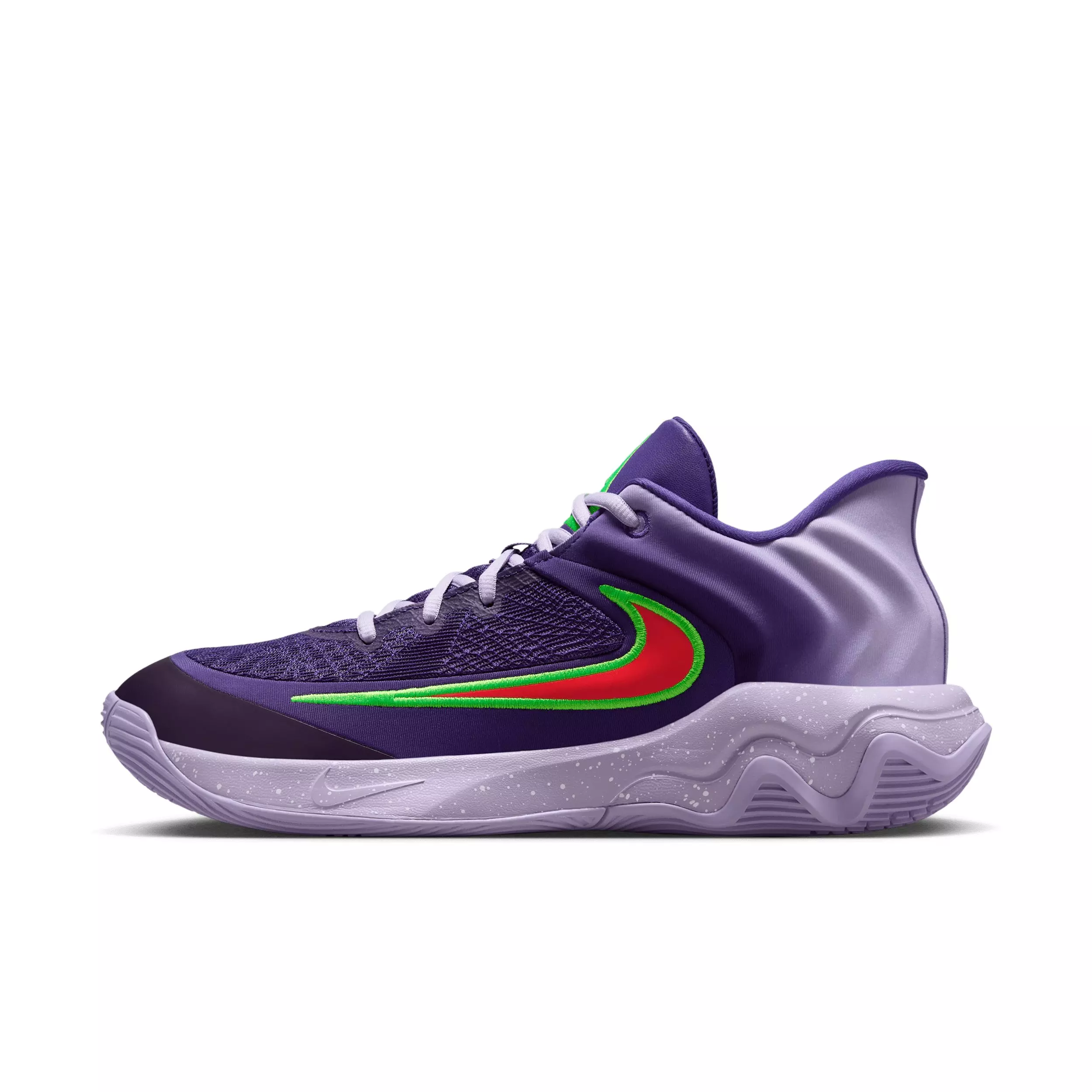 Nike Giannis Immortality 4 "Court Purple/Hydrangeas/White/Bright Crimson" Men's Basketball Shoe - PURPLE/HYDRANGEAS/WHITE/CRIMSON