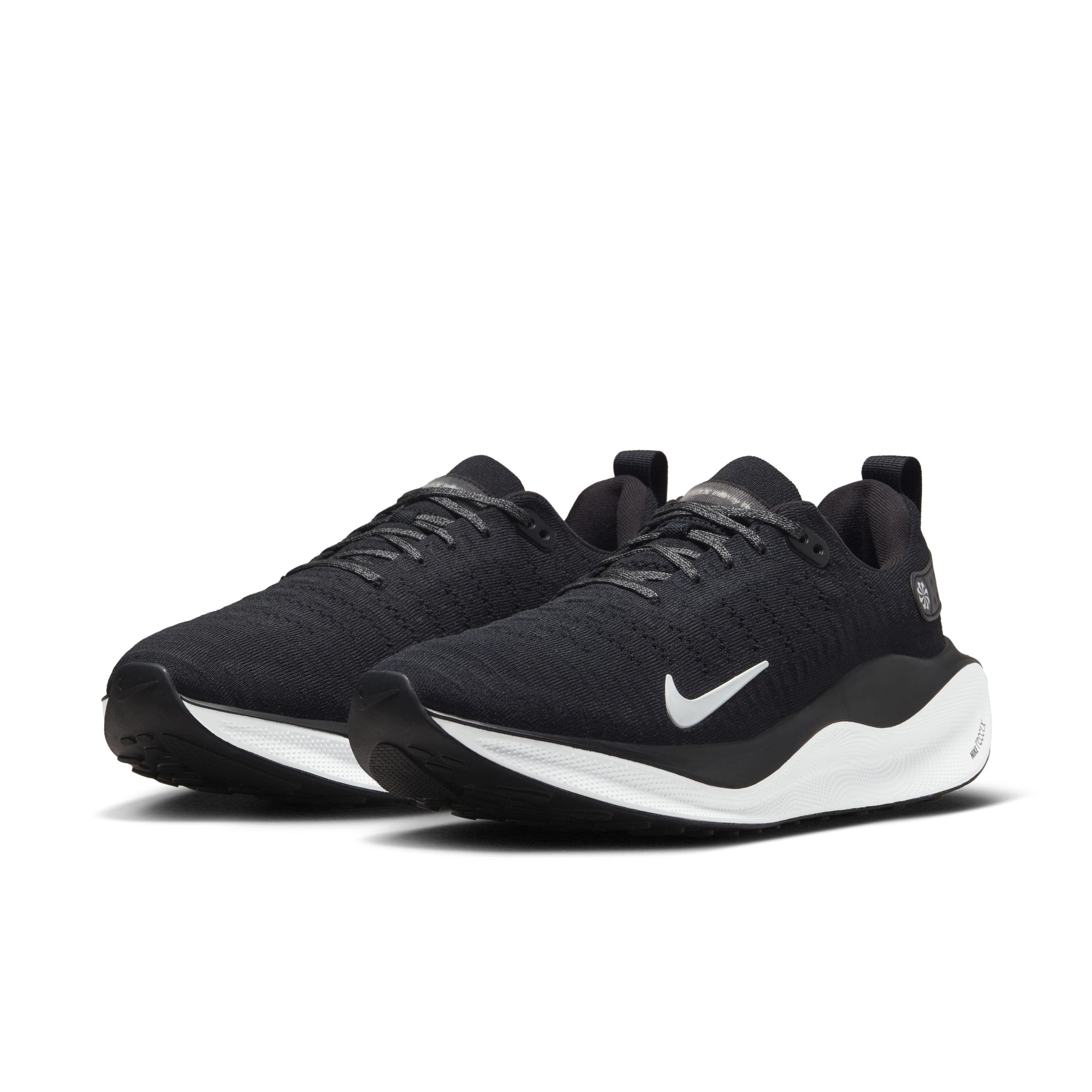 Nike Infinity RN 4 "Black/White/Dark Grey" Men's Running Shoe - BLACK/WHITE/GREY Thumbnail View 3