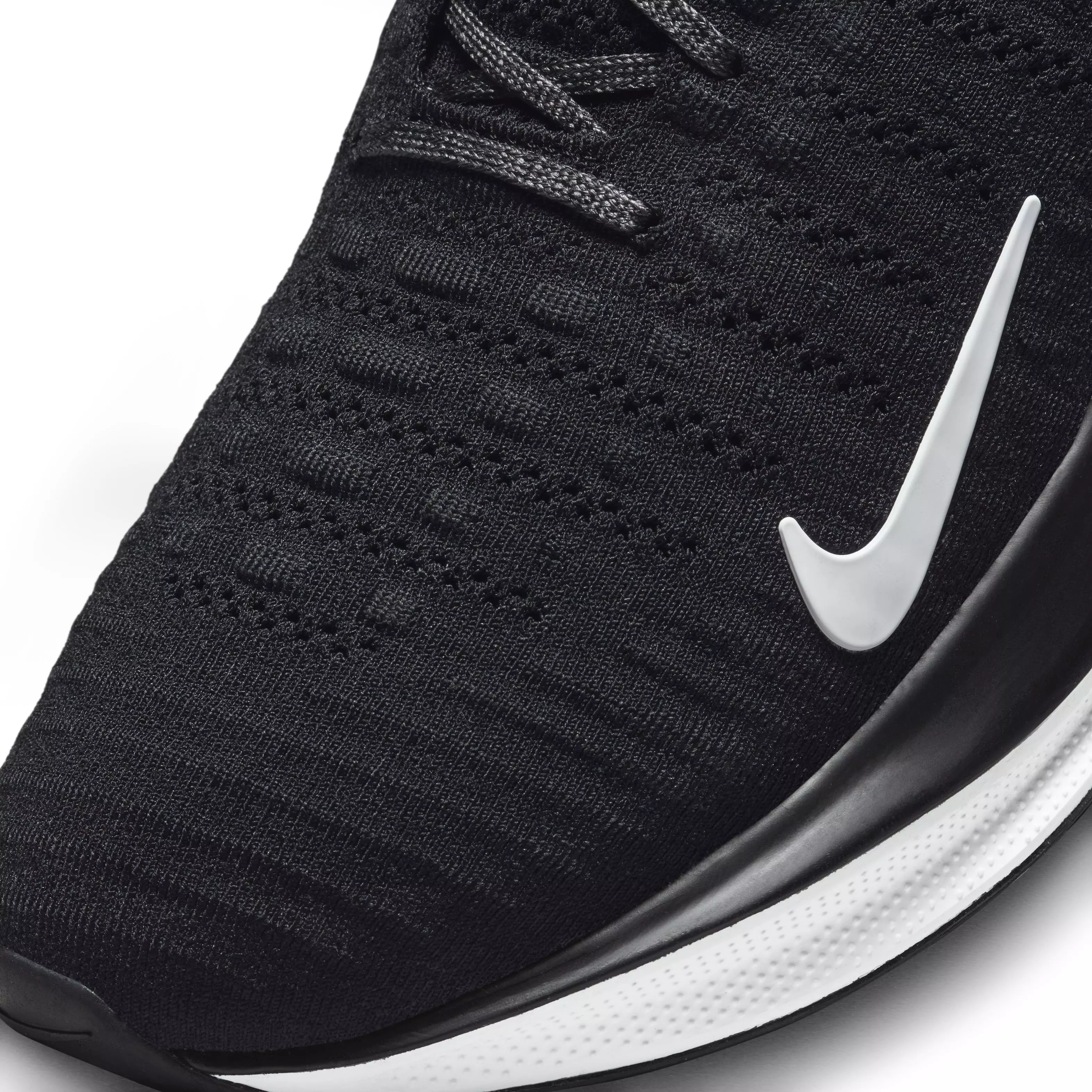 Nike Infinity RN 4 "Black/White/Dark Grey" Men's Running Shoe - BLACK/WHITE/GREY