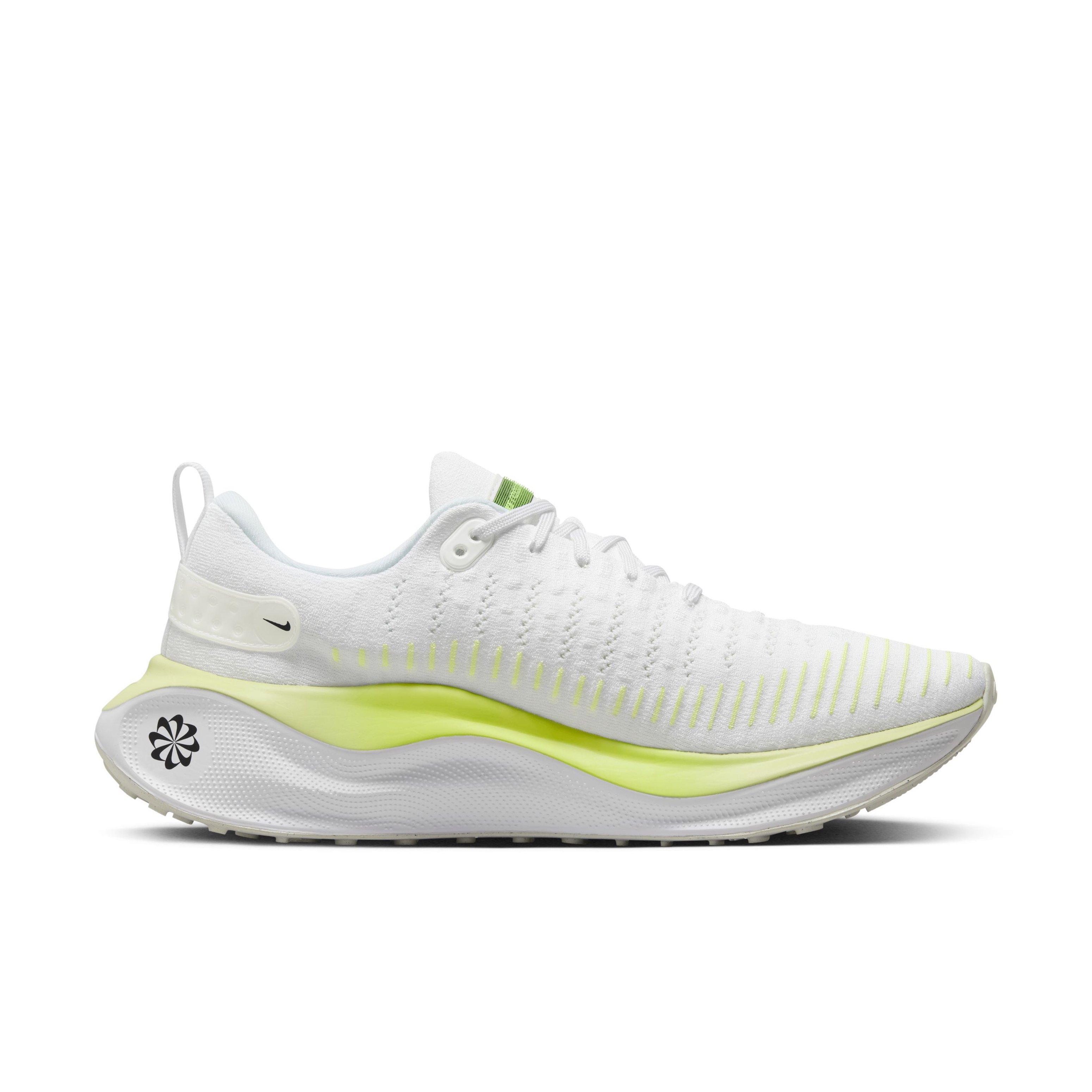 Nike Infinity RN 4 "White/Black/Light Lemon Twist/Volt" Men's Running Shoe - WHITE/BLACK/LT LEMON/VOLT Thumbnail View 1