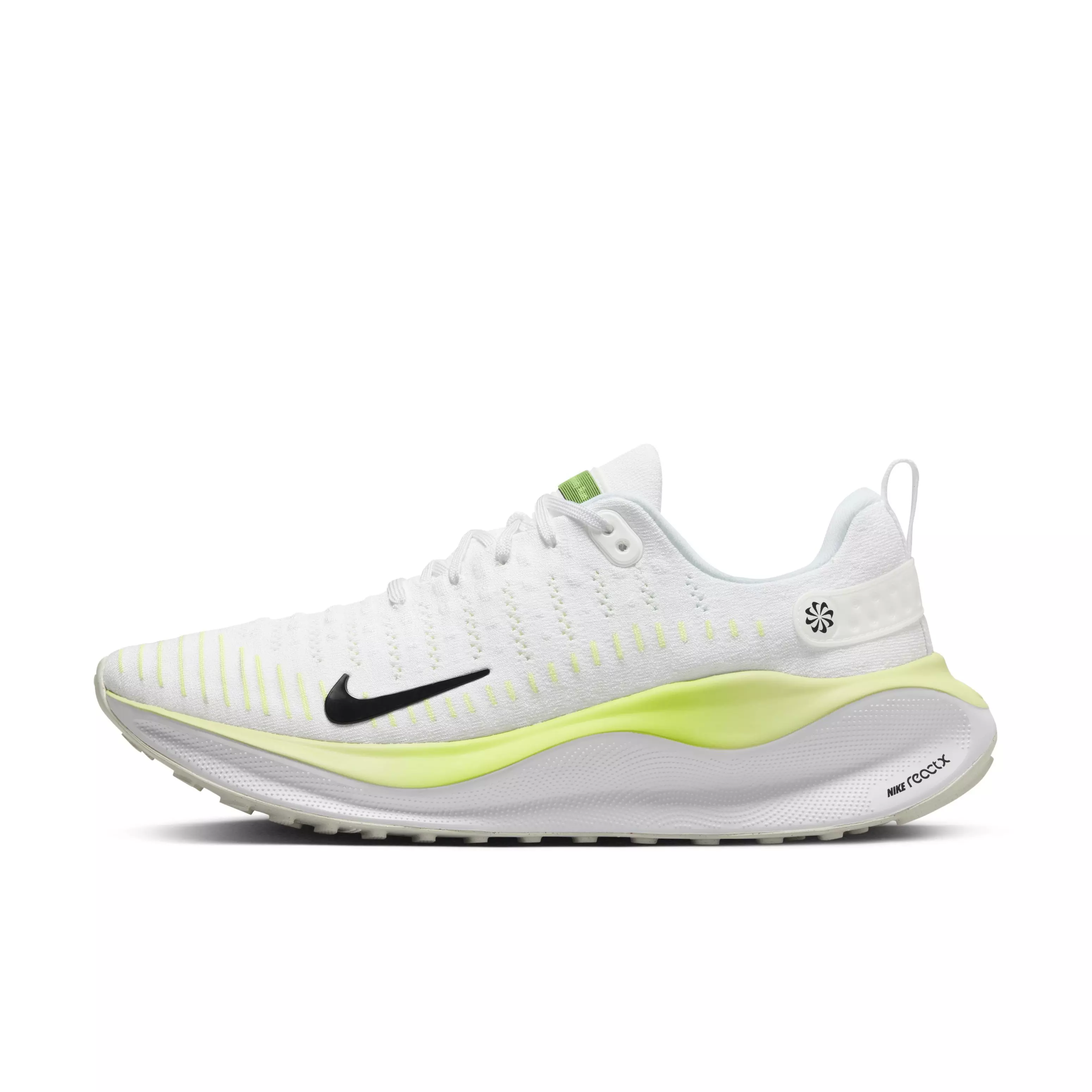Nike Infinity RN 4 "White/Black/Light Lemon Twist/Volt" Men's Running Shoe - WHITE/BLACK/LT LEMON/VOLT