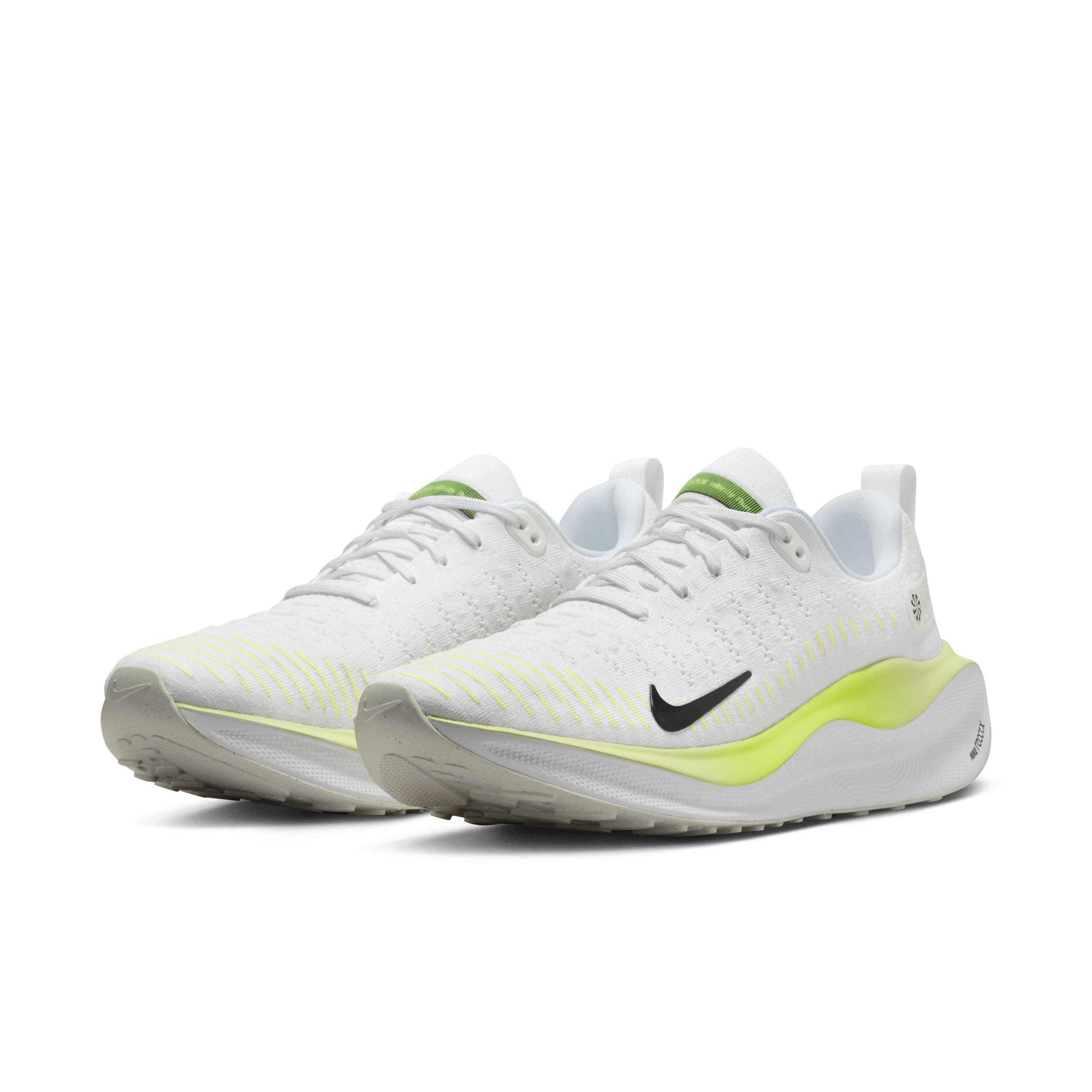 Nike Infinity RN 4 "White/Black/Light Lemon Twist/Volt" Men's Running Shoe - WHITE/BLACK/LT LEMON/VOLT Thumbnail View 3