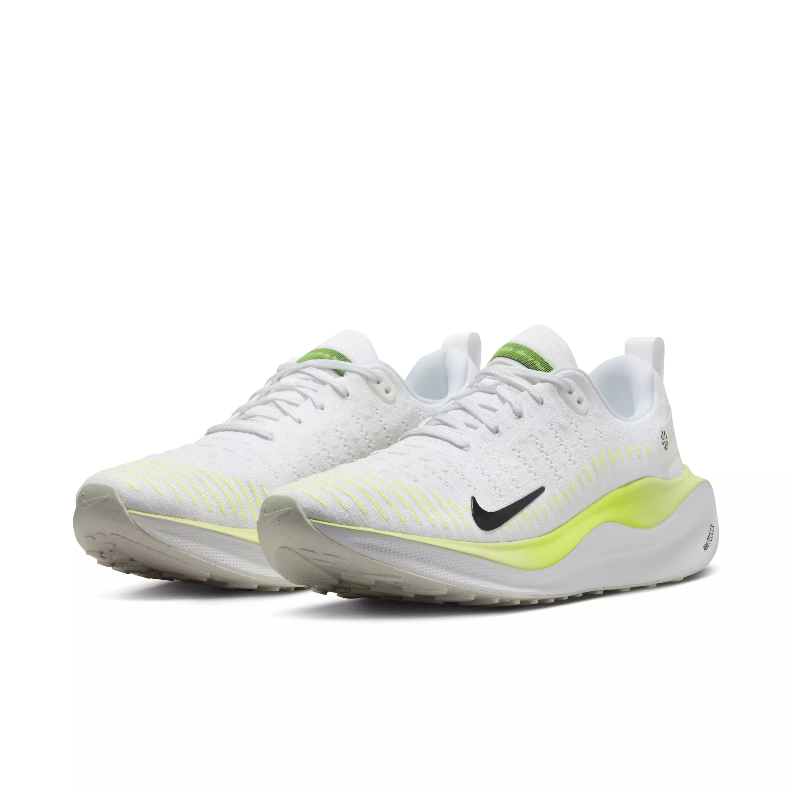 Nike Infinity RN 4 "White/Black/Light Lemon Twist/Volt" Men's Running Shoe - WHITE/BLACK/LT LEMON/VOLT