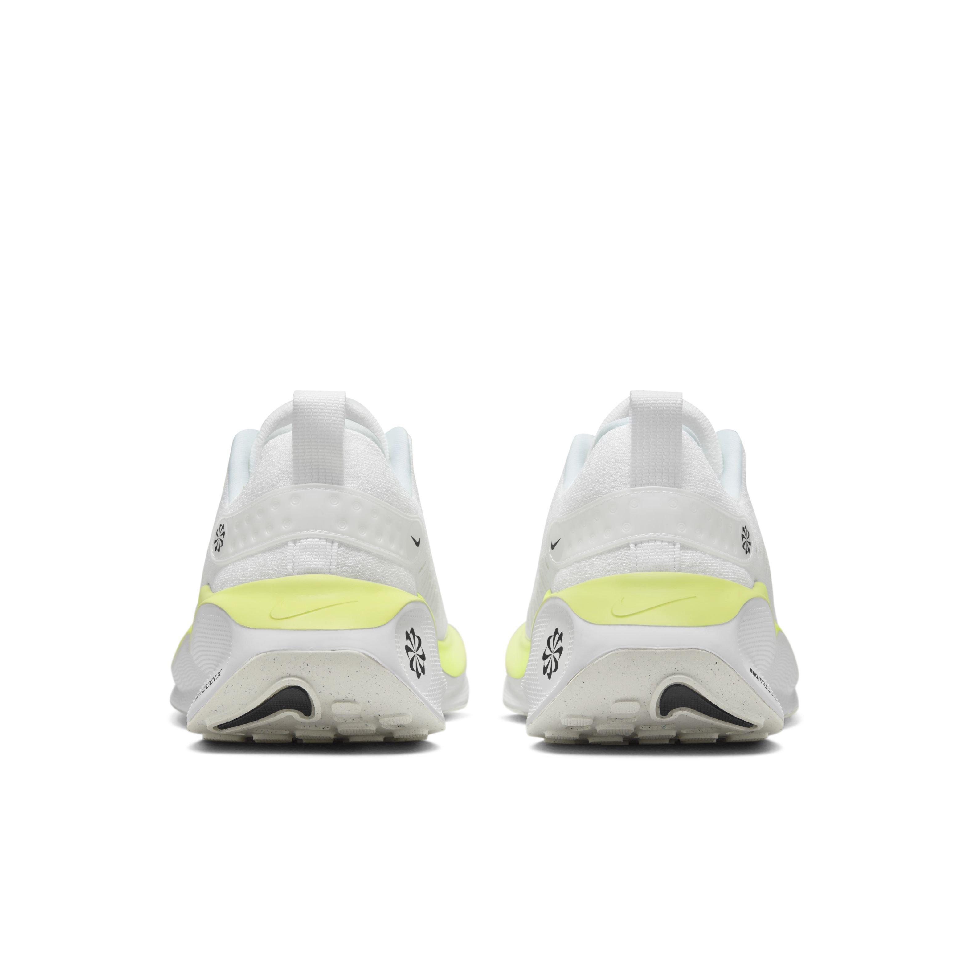 Nike Infinity RN 4 "White/Black/Light Lemon Twist/Volt" Men's Running Shoe - WHITE/BLACK/LT LEMON/VOLT Thumbnail View 5