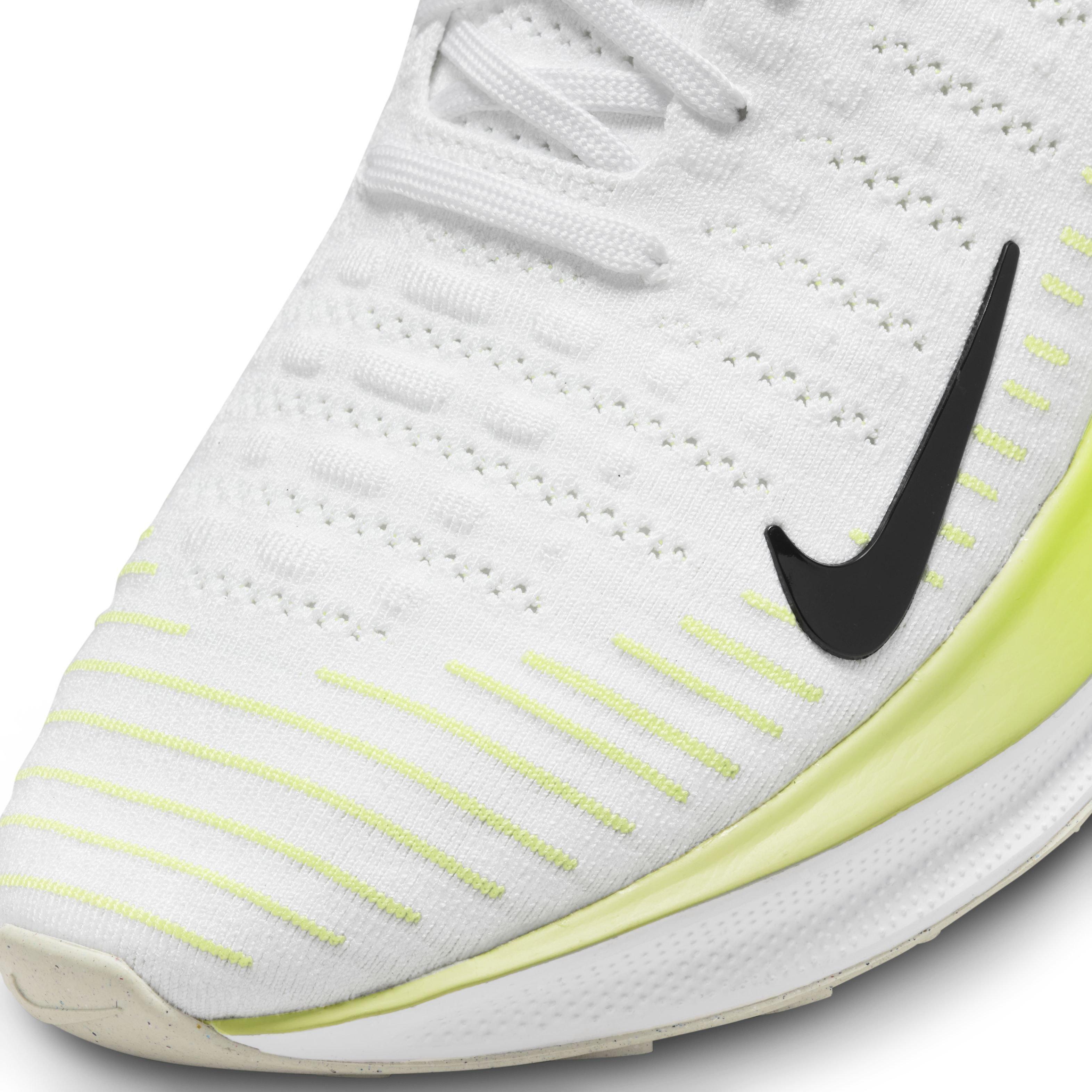 Nike Infinity RN 4 "White/Black/Light Lemon Twist/Volt" Men's Running Shoe - WHITE/BLACK/LT LEMON/VOLT Thumbnail View 7