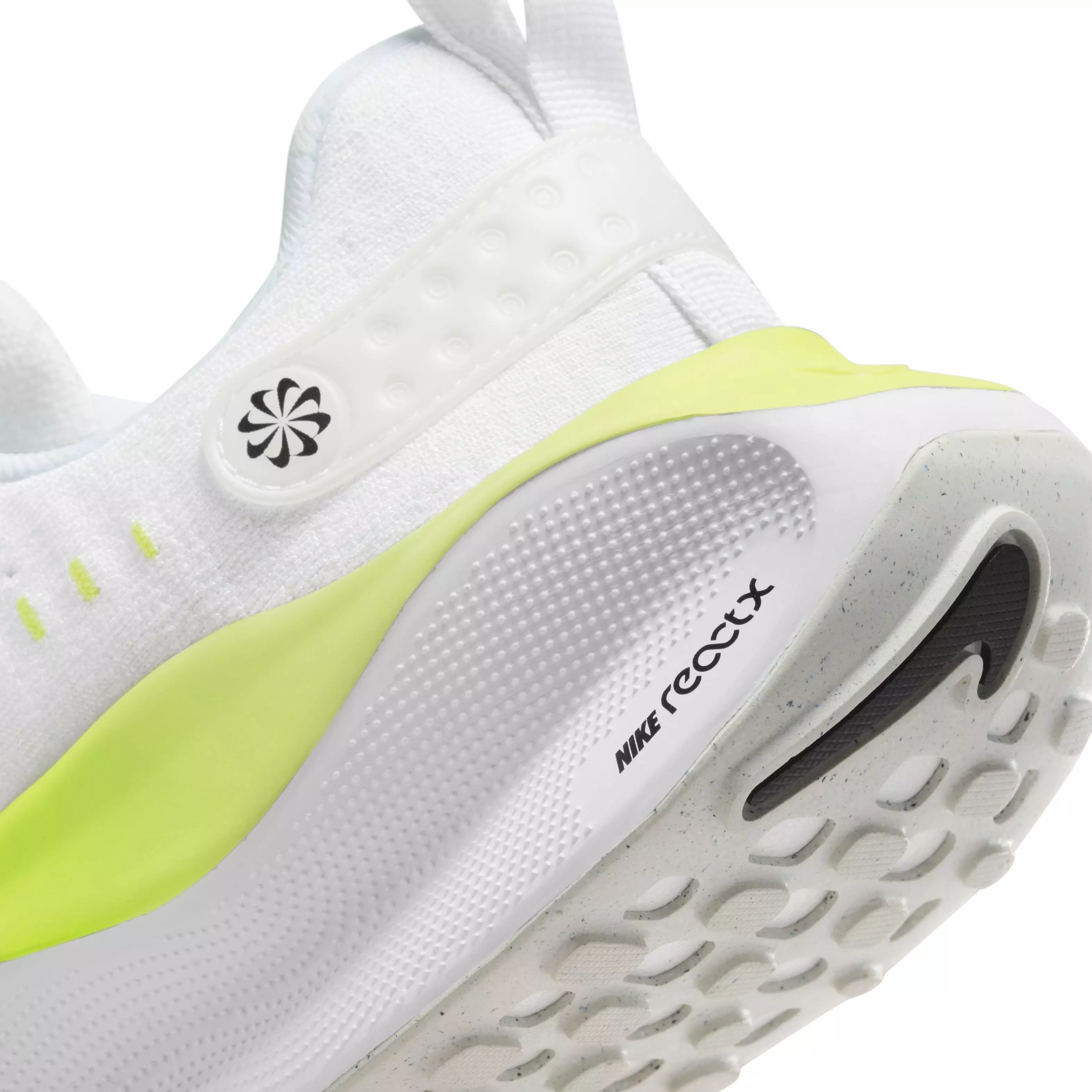 Nike Infinity RN 4 "White/Black/Light Lemon Twist/Volt" Men's Running Shoe - WHITE/BLACK/LT LEMON/VOLT